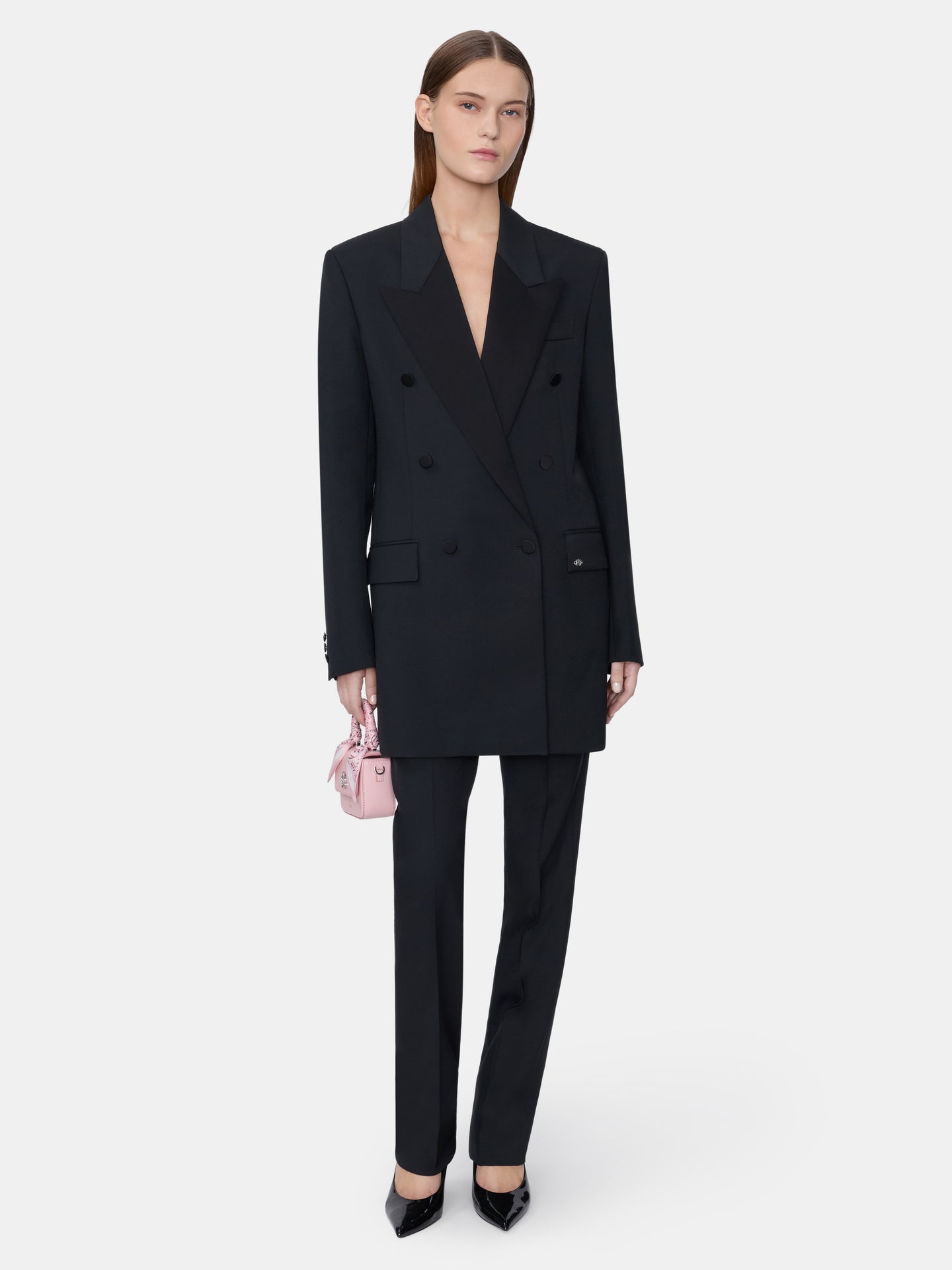 WOMEN - WOMEN'S DOUBLE-BREASTED BLAZER - BLACK - AMIRI