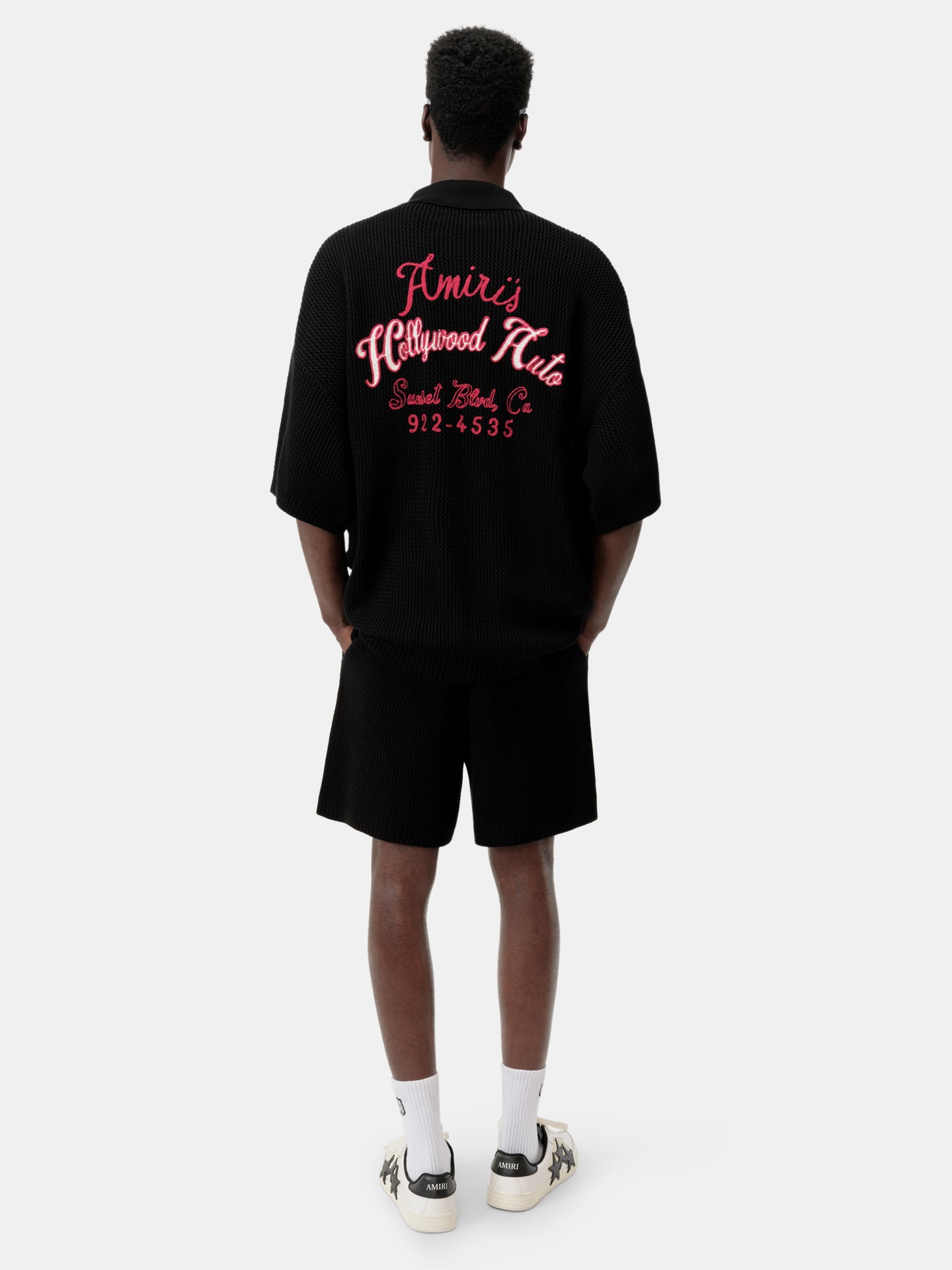 HOLLYWOOD AUTO MESH SHIRT - Black - AMIRI