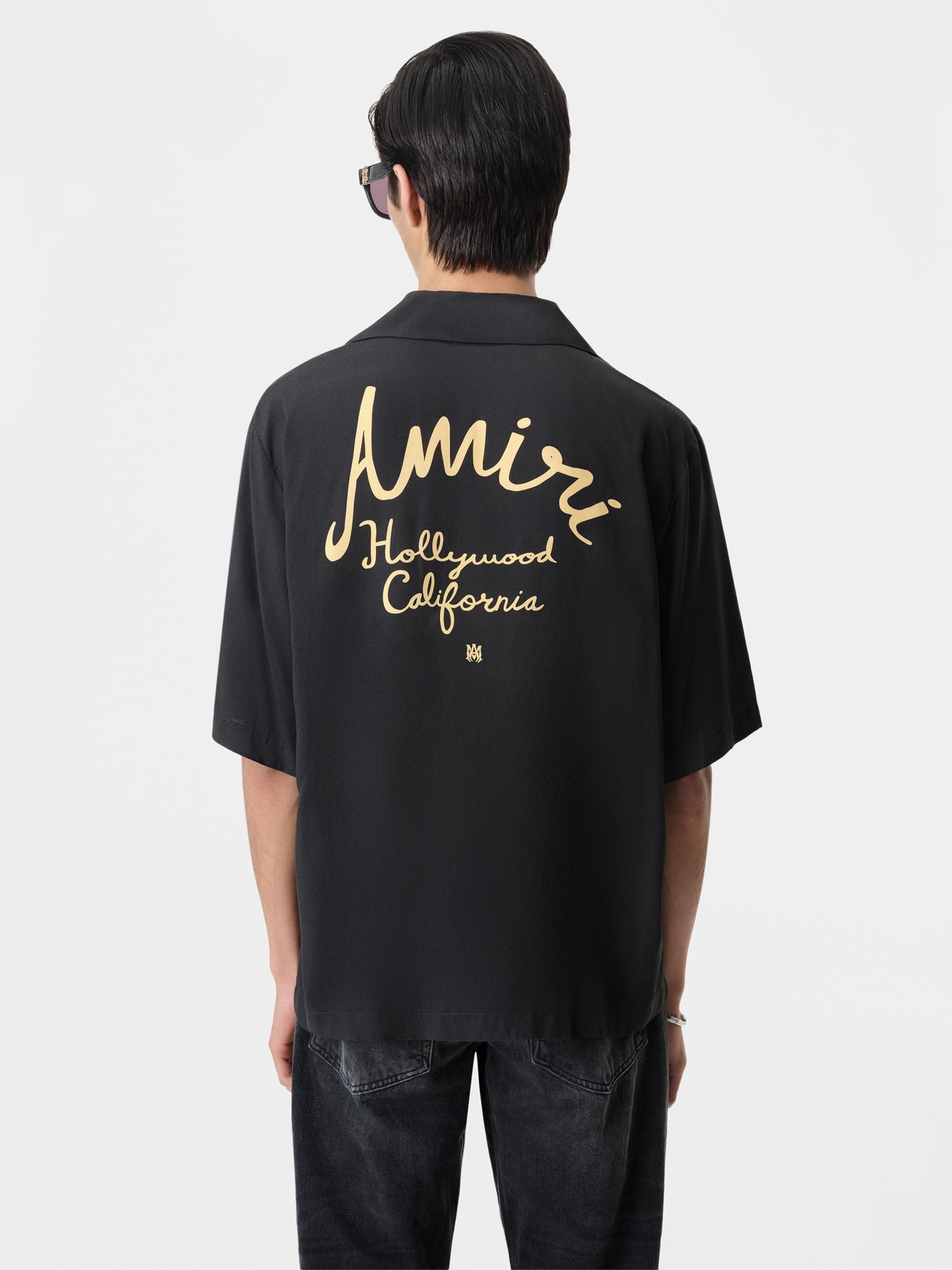 AMIRI HOLLYWOOD CAMP SHIRT - Black