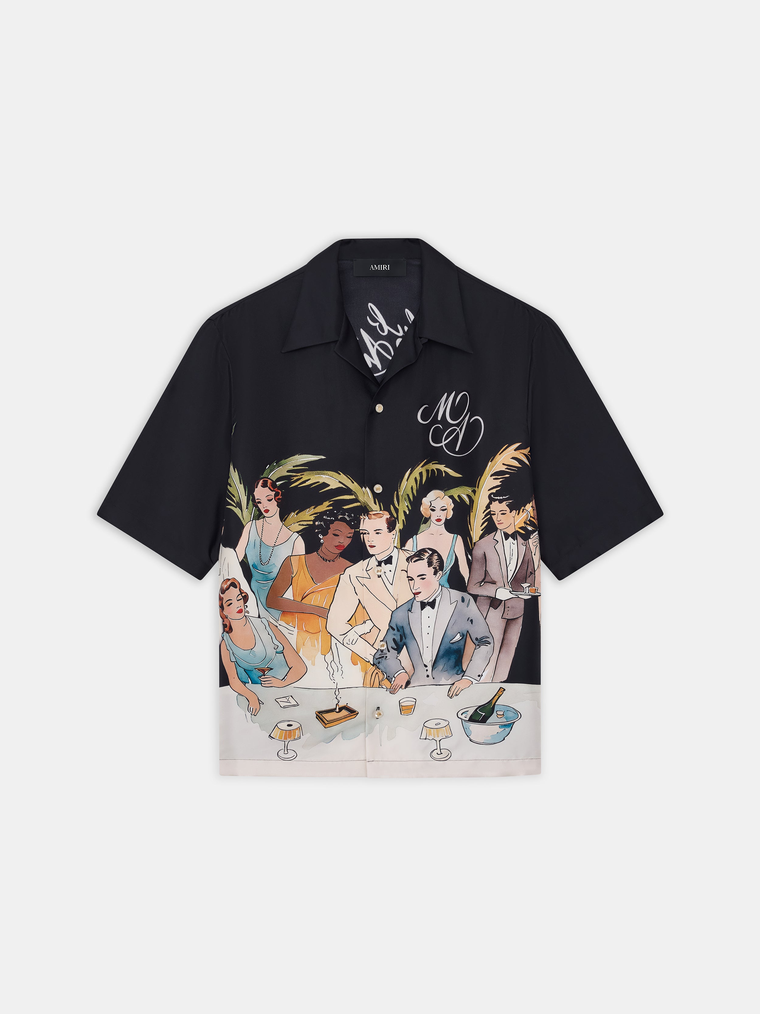 Product BAR SCENE BOWLING SHIRT - BLACK featured image