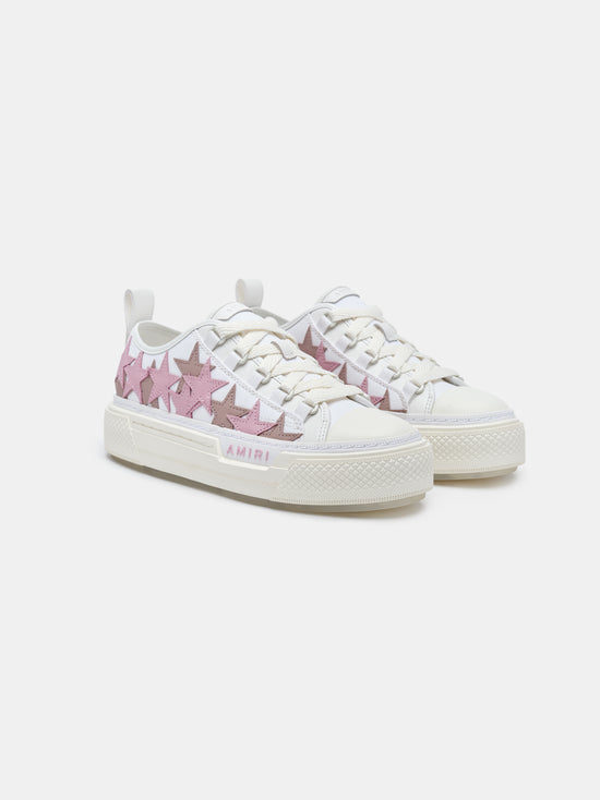 AMIRI Women's Stars Court Low in White Pink