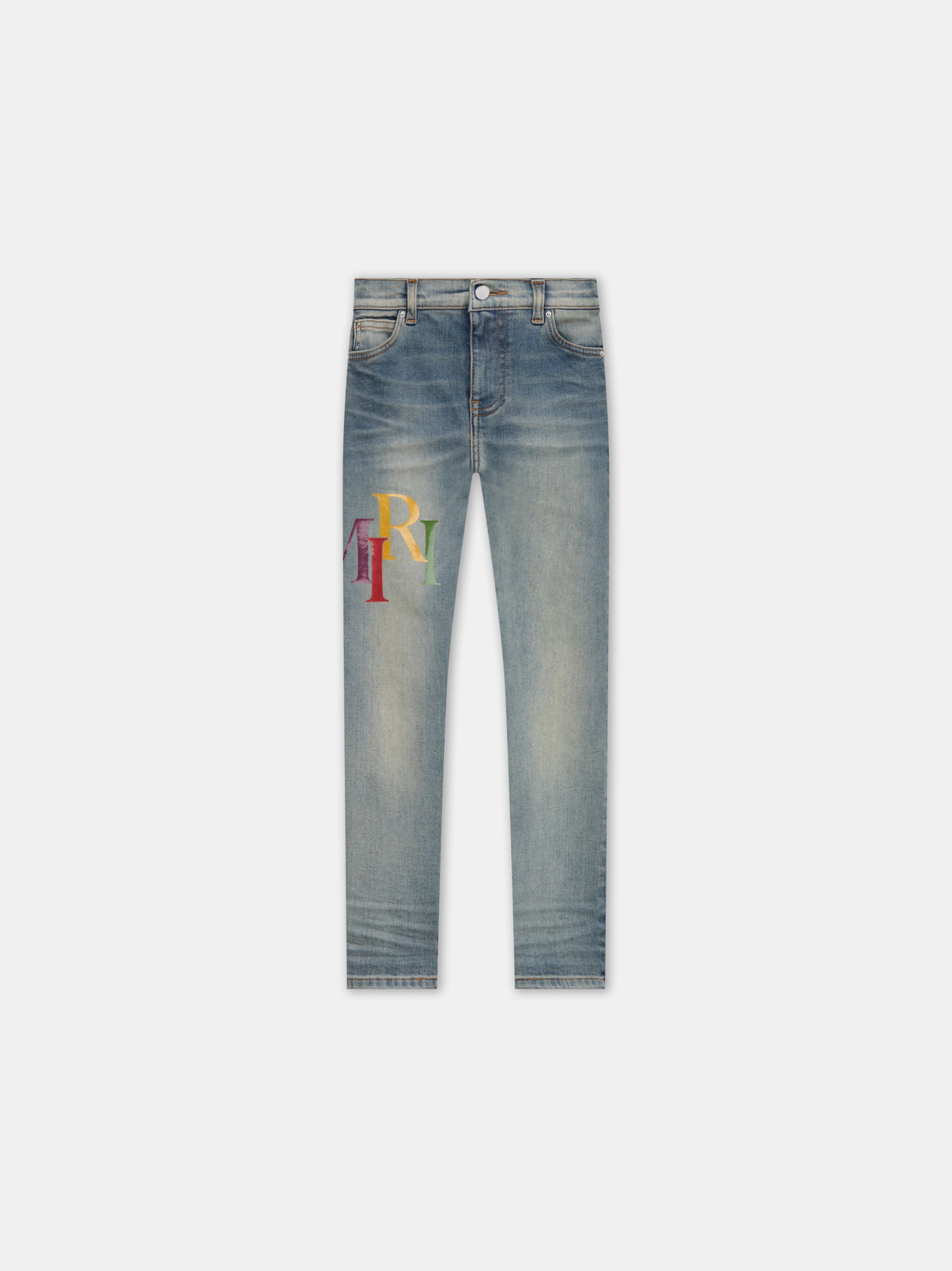 Product KIDS - KIDS' STAGGERED LOGO JEAN - Antique Indigo featured image