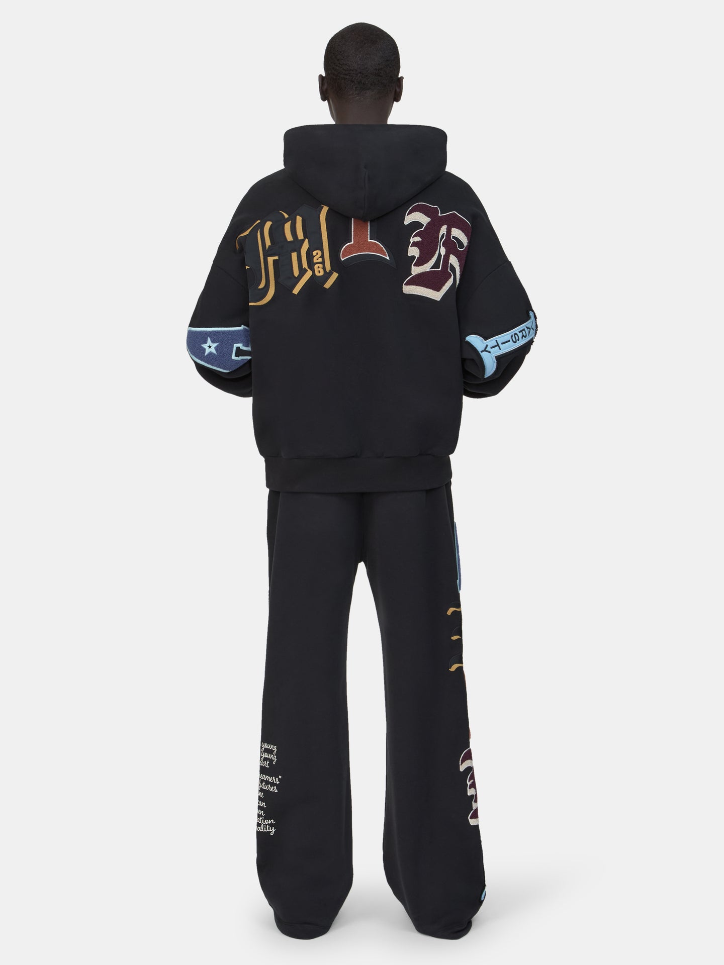 VARSITY PATCH SWEATPANT - Black - AMIRI