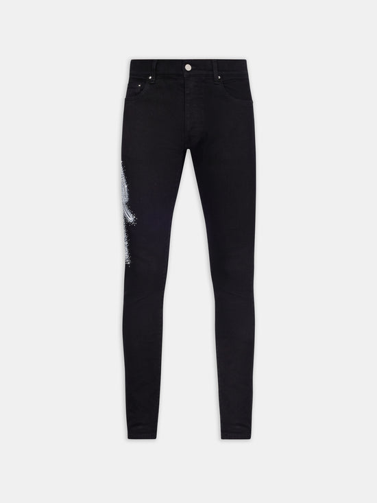 CURSIVE AMIRI CRYSTAL JEAN - BLACK - AMIRI
