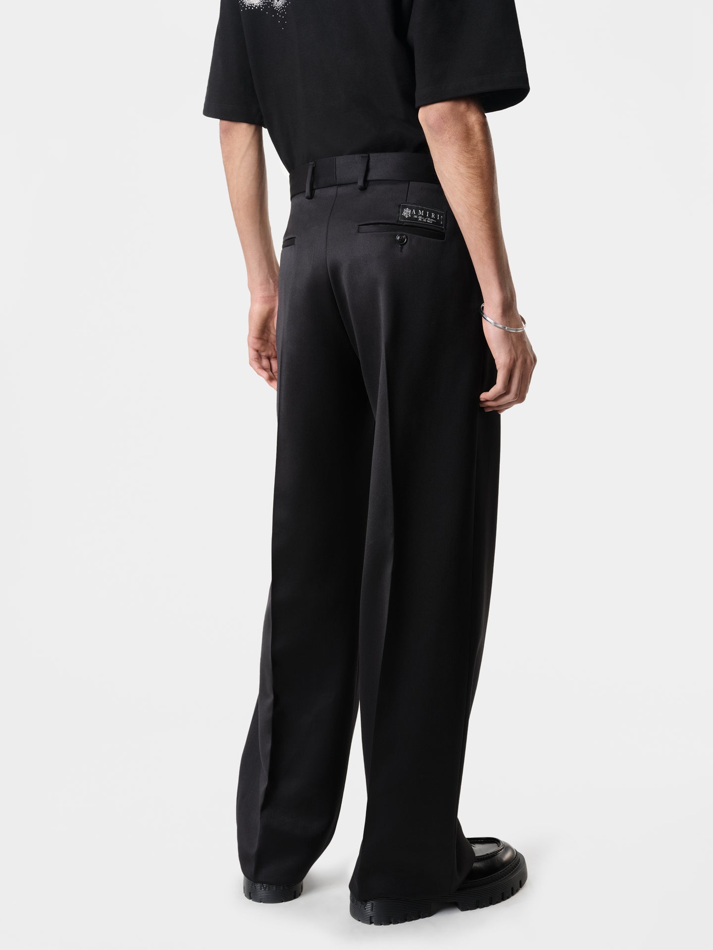 DOUBLE PLEATED PANT - Black