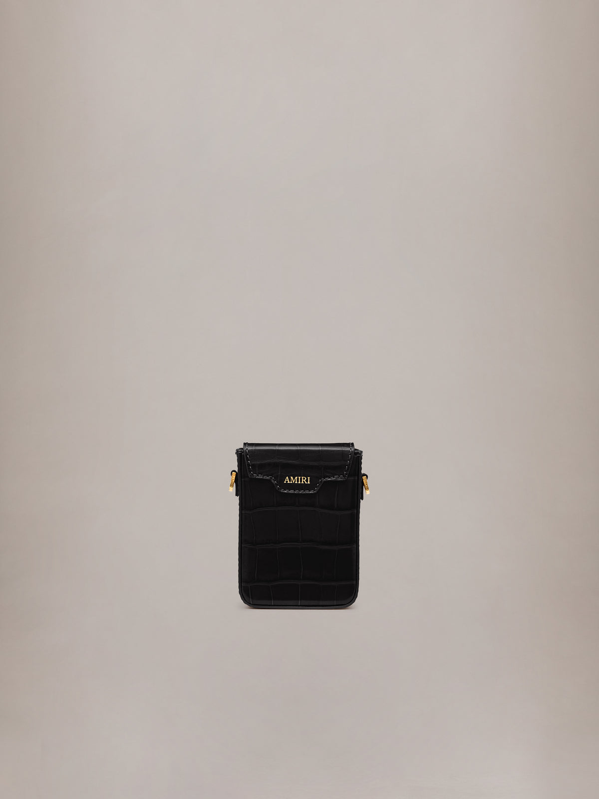 CROC EMBOSSED CIGARETTE CASE - BLACK - AMIRI