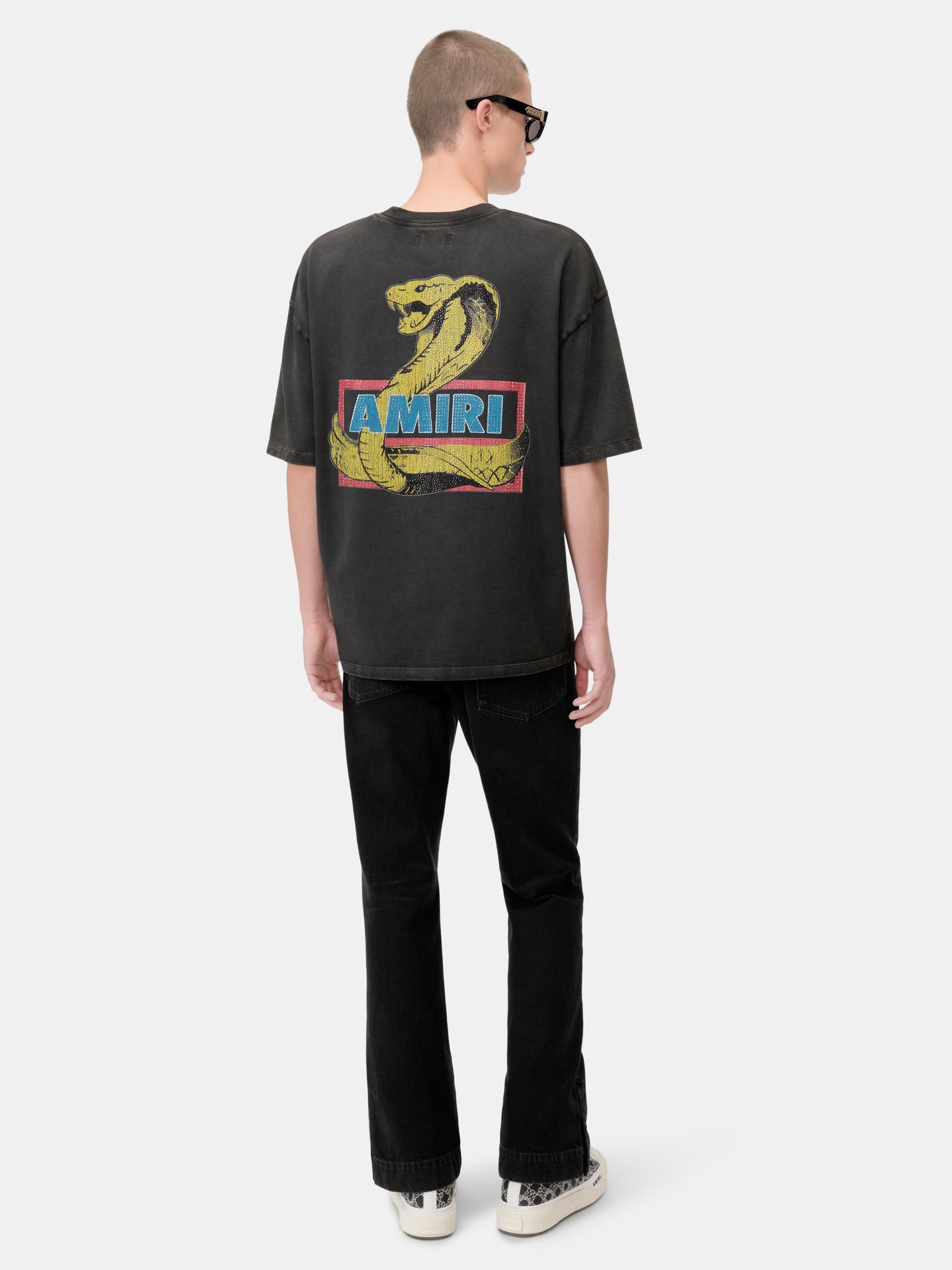 STRAIGHT FLARE JEAN - Vintage Black - AMIRI