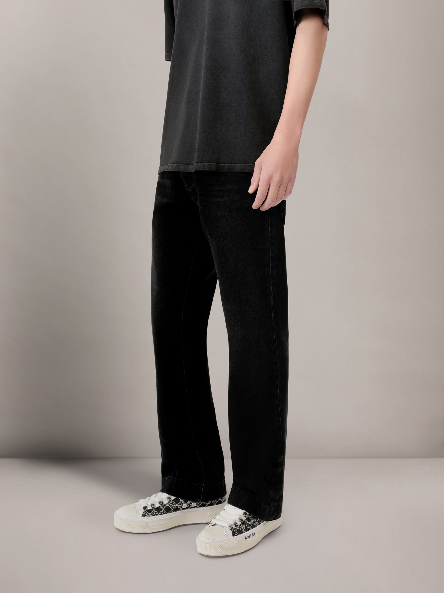 STRAIGHT FLARE JEAN - Vintage Black - AMIRI
