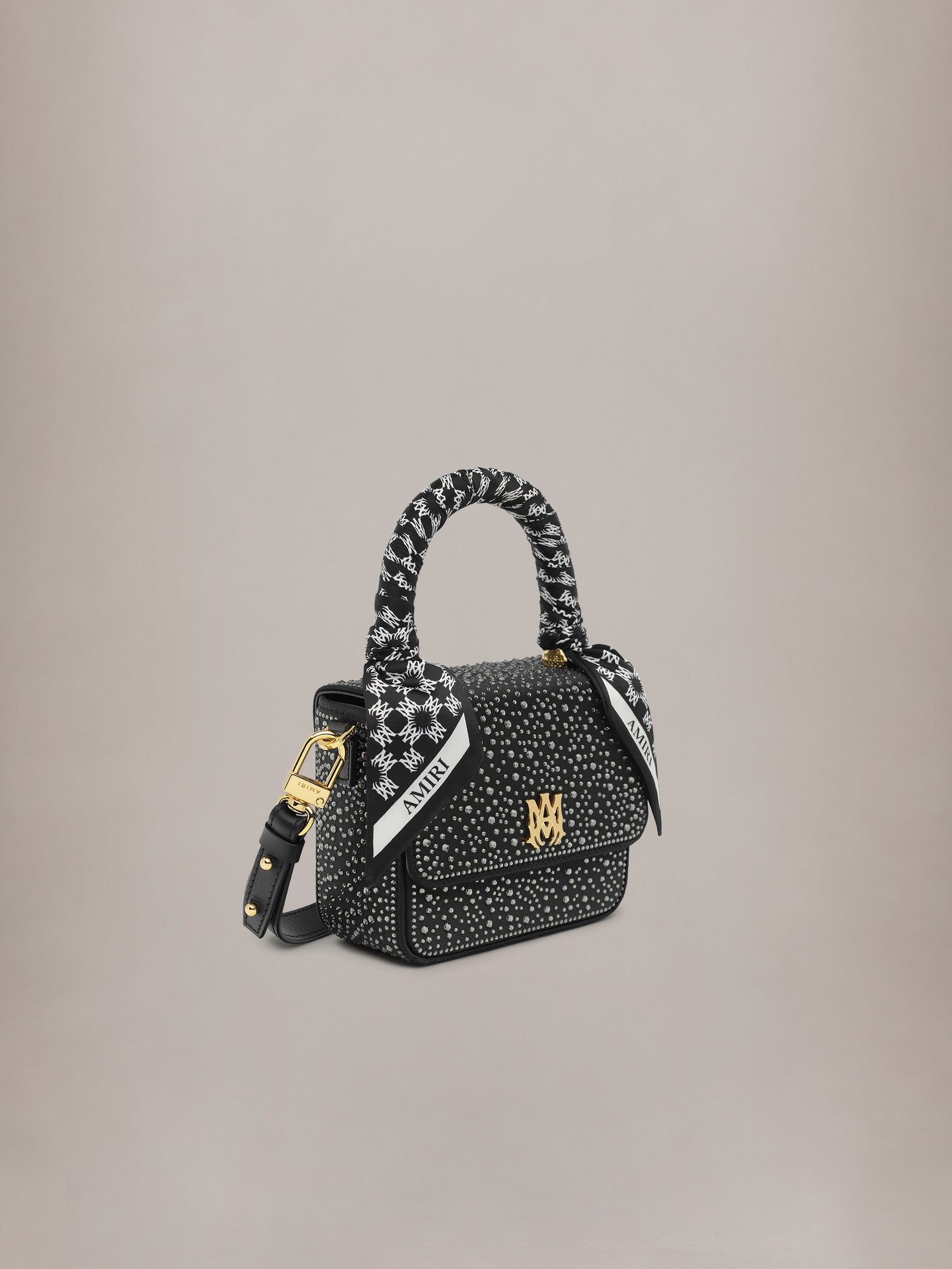 WOMEN - WOMEN'S CRYSTAL MICRO MA BAG - Black - AMIRI