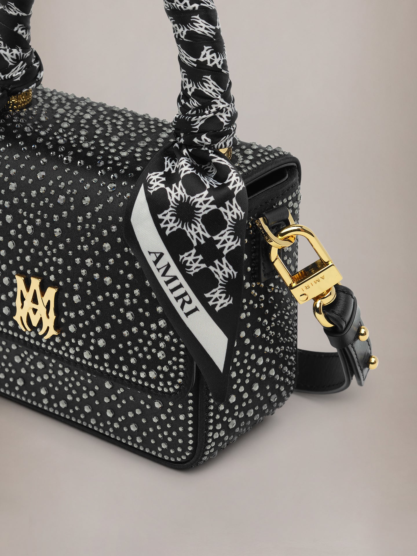WOMEN - WOMEN'S CRYSTAL MICRO MA BAG - Black - AMIRI