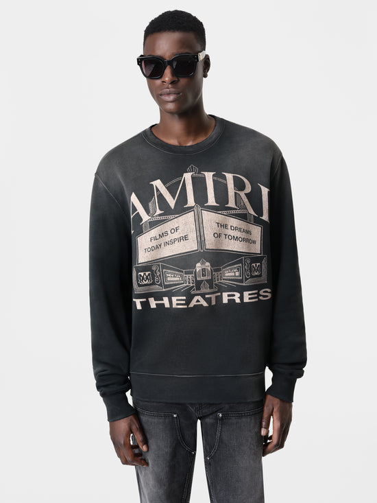 AMIRI THEATERS VINTAGE CREW - Black