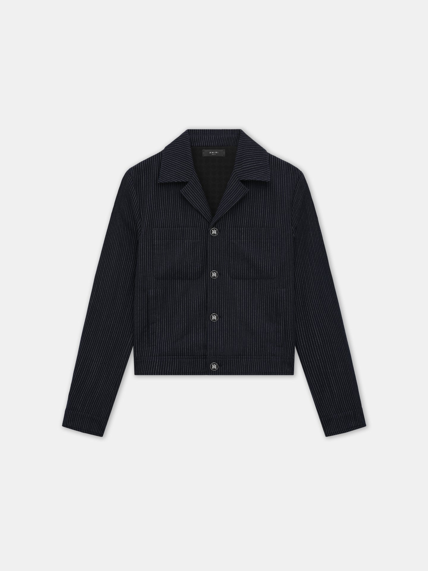 PINSTRIPE CADET JACKET - Midnight Blue