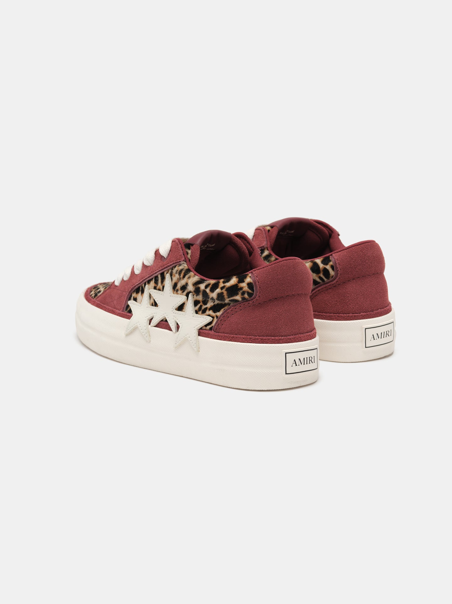 LEOPARD SUNSET SKATE LOW - Burgundy