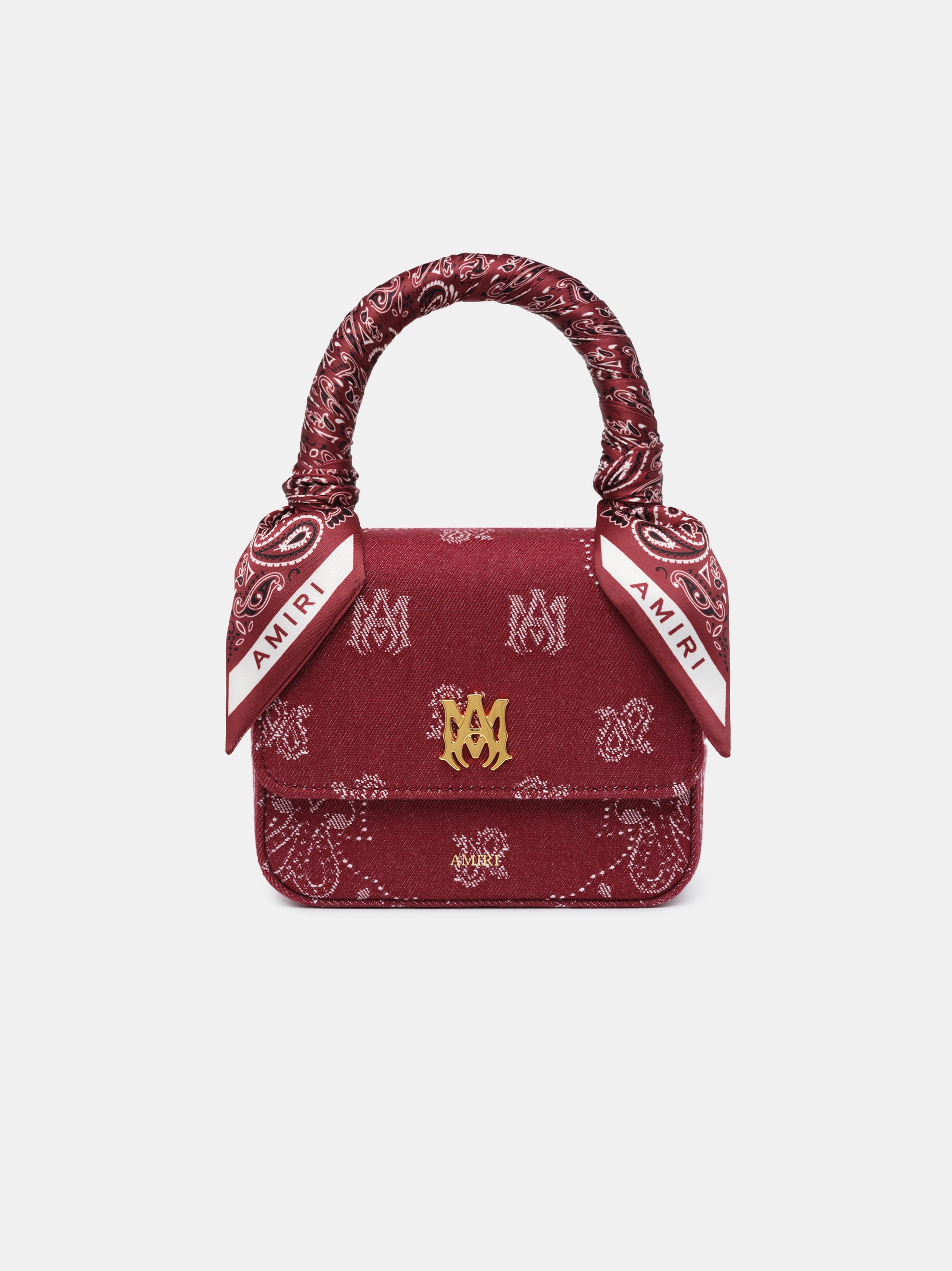 Product WOMEN - WOMEN'S DENIM BANDANA MICRO MA BAG - Deep Red featured image