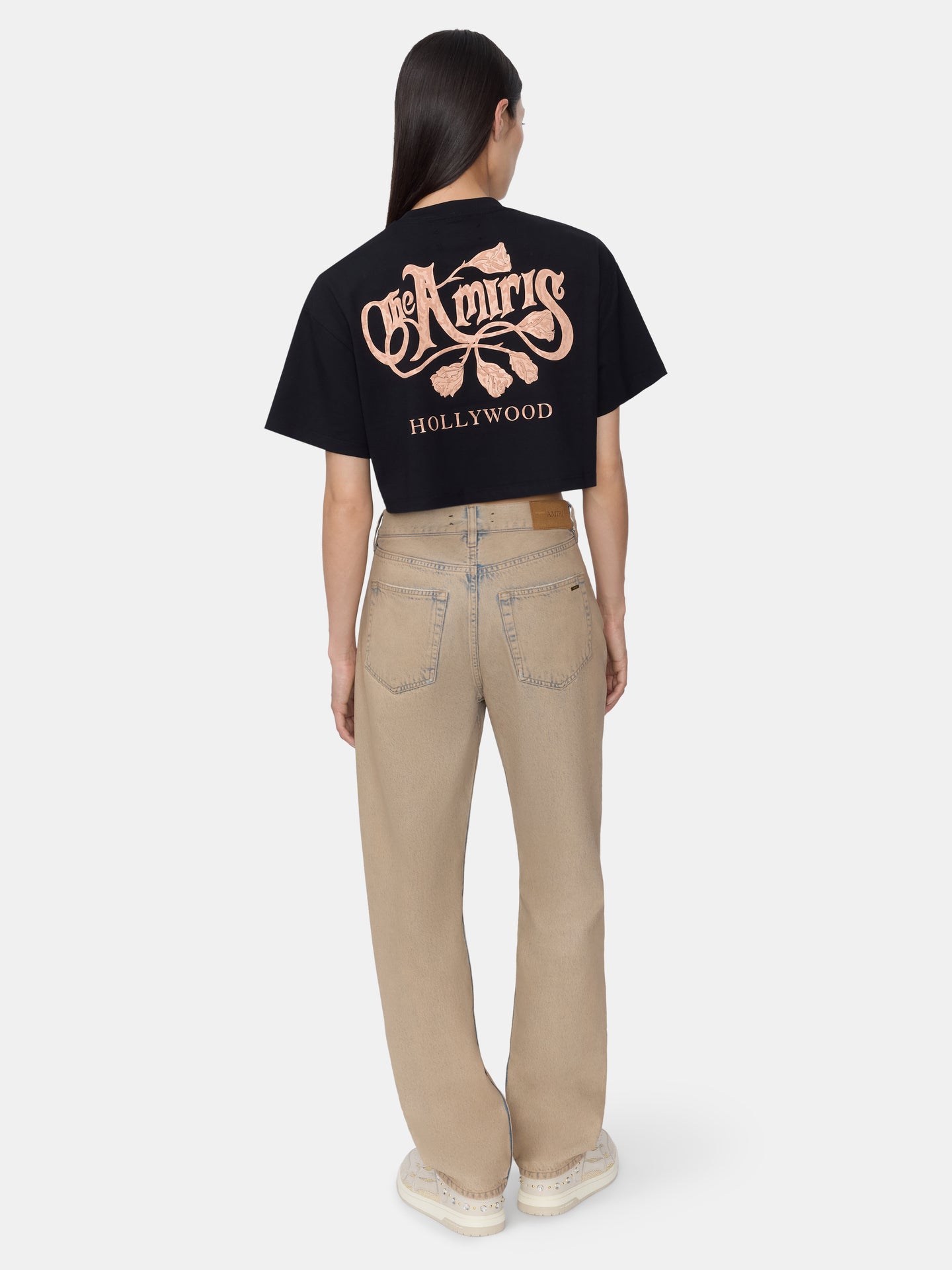 WOMEN - WOMEN'S THE AMIRIS CROPPED TEE - BLACK - AMIRI