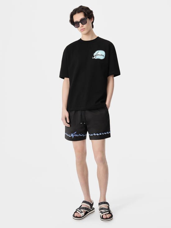 AMIRI WAVE SWIM TRUNK - Black