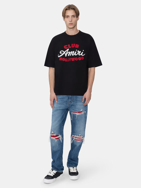 CLUB AMIRI OVERSIZED TEE - BLACK - AMIRI