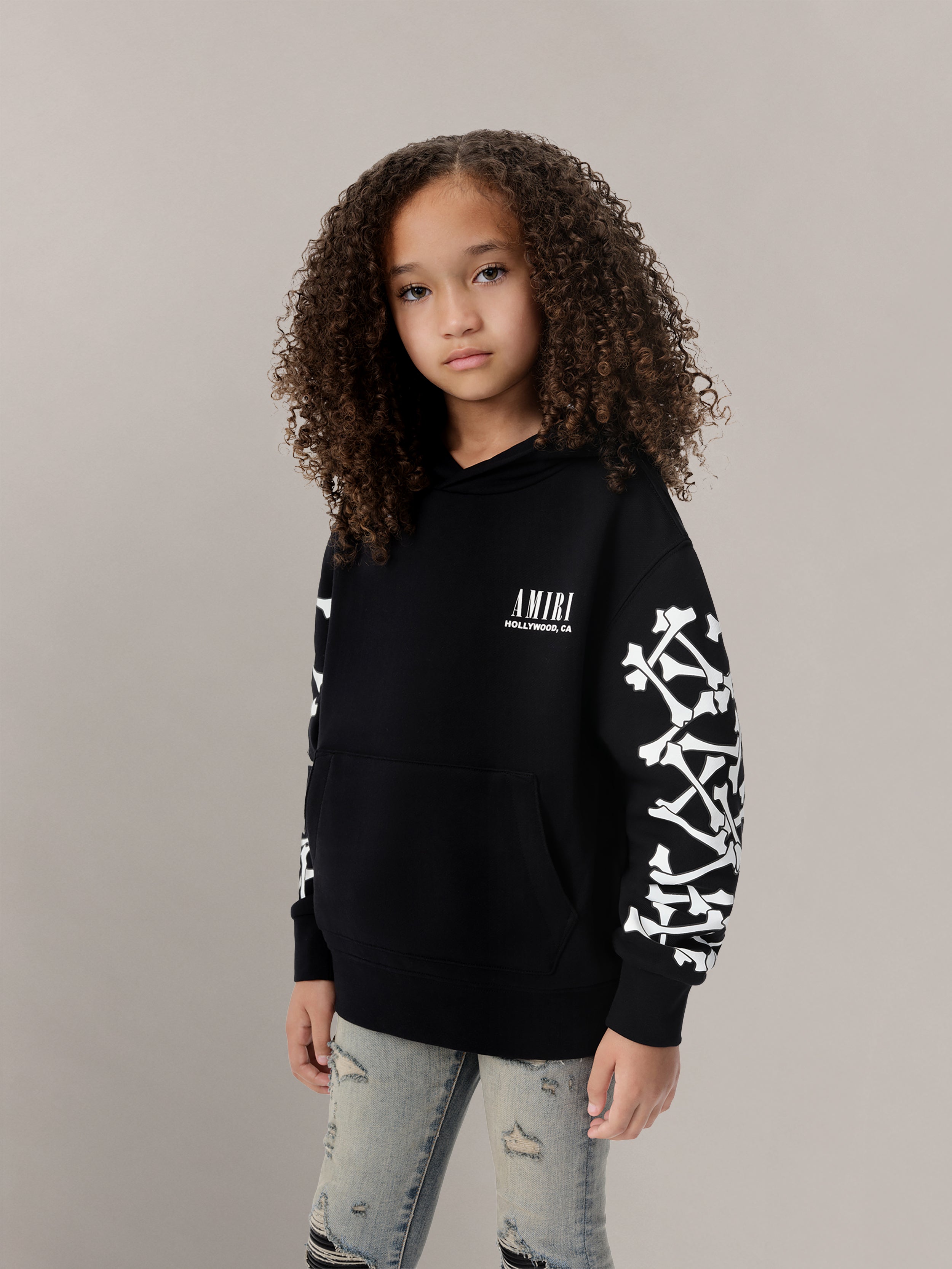 KIDS - KIDS' BONES HOODIE - Black
