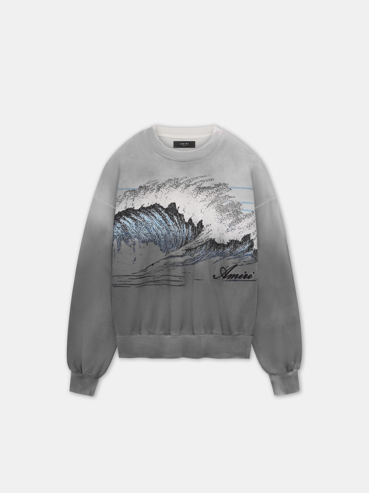 VINTAGE WAVE OVERSIZED CREW - Black