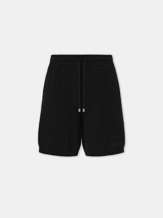 AMIRI CROCHET MESH SHORT - Black