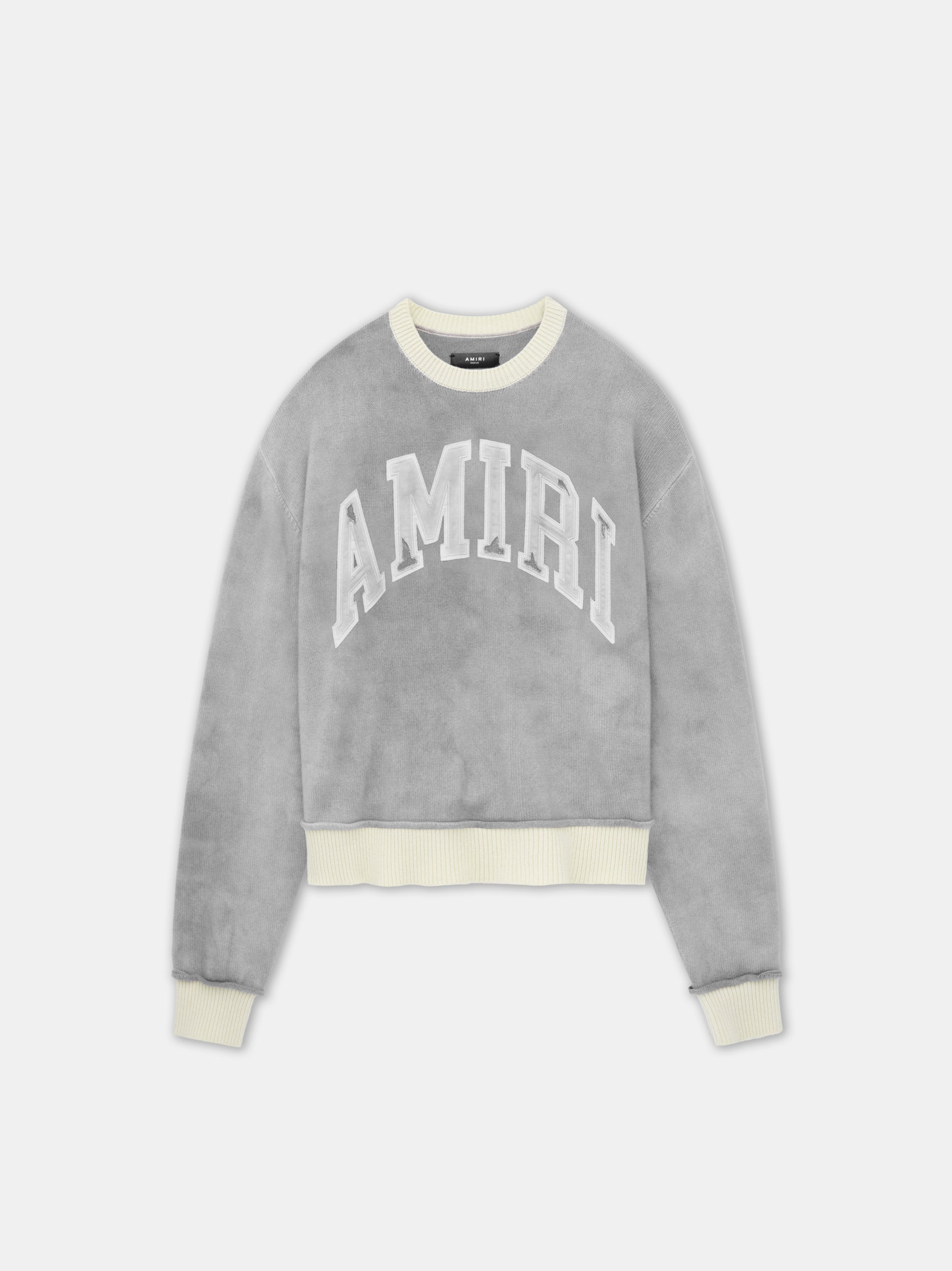 Product AMIRI VINTAGE CASHMERE CREW - Grey featured image