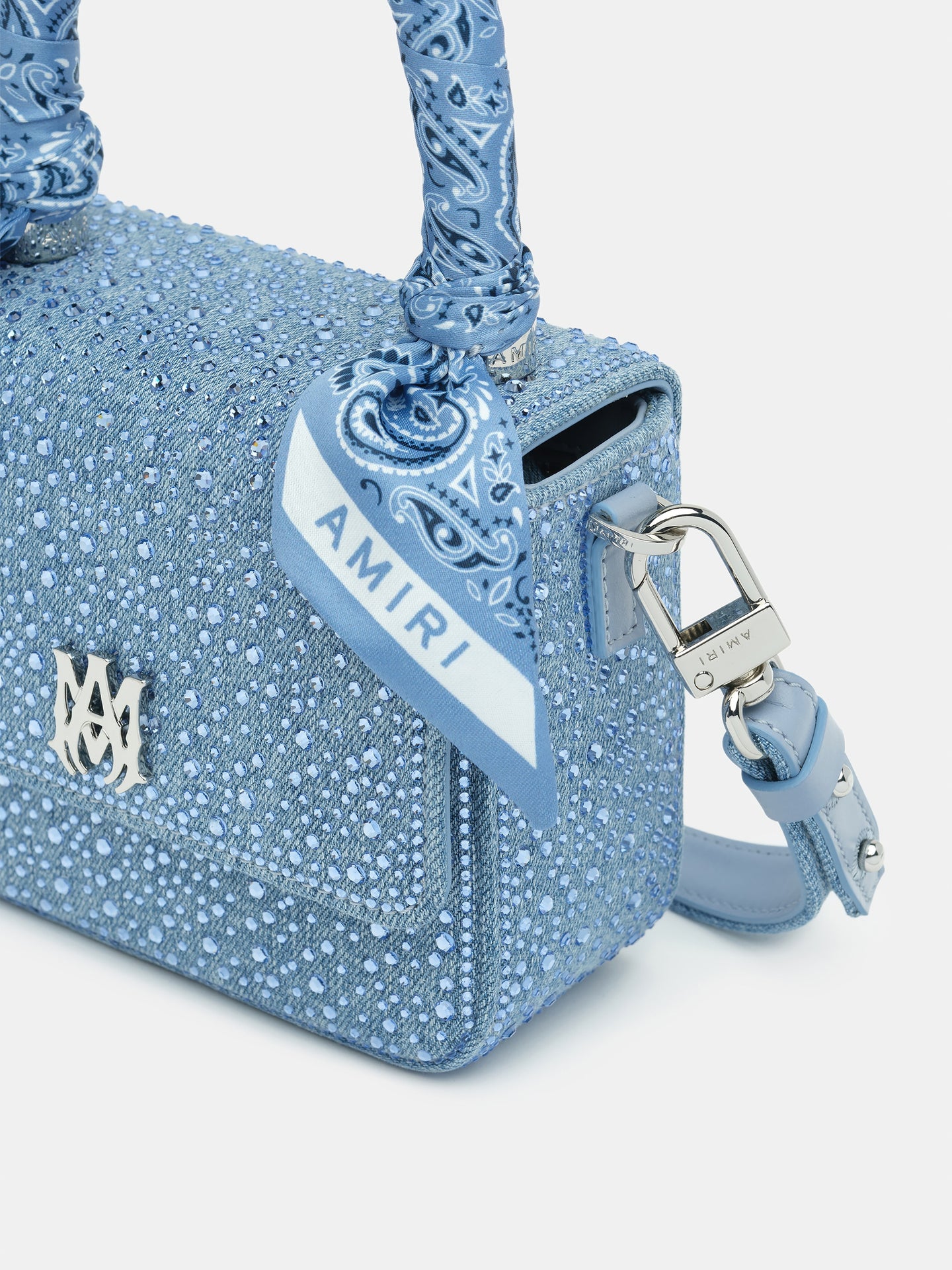 WOMEN - WOMEN'S CRYSTAL DENIM MICRO MA BAG - True Blue - AMIRI