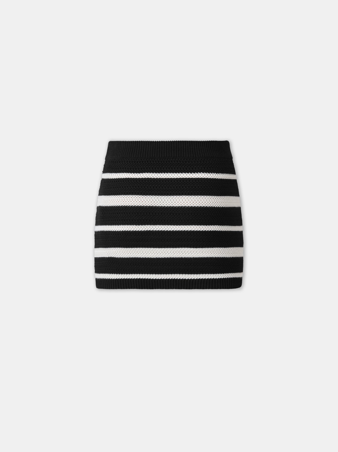 WOMEN - WOMEN'S MA STRIPED MINI SKIRT - Black