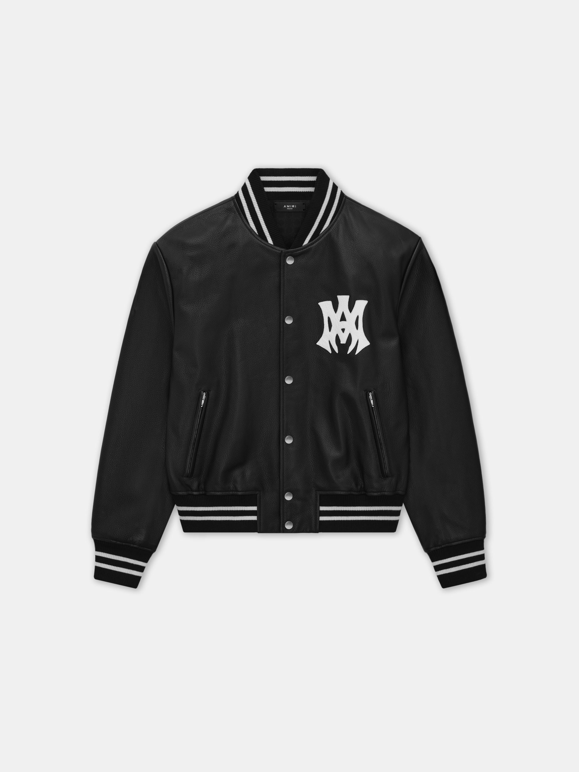 Product MA HOLLYWOOD LEATHER BOMBER - Black featured image