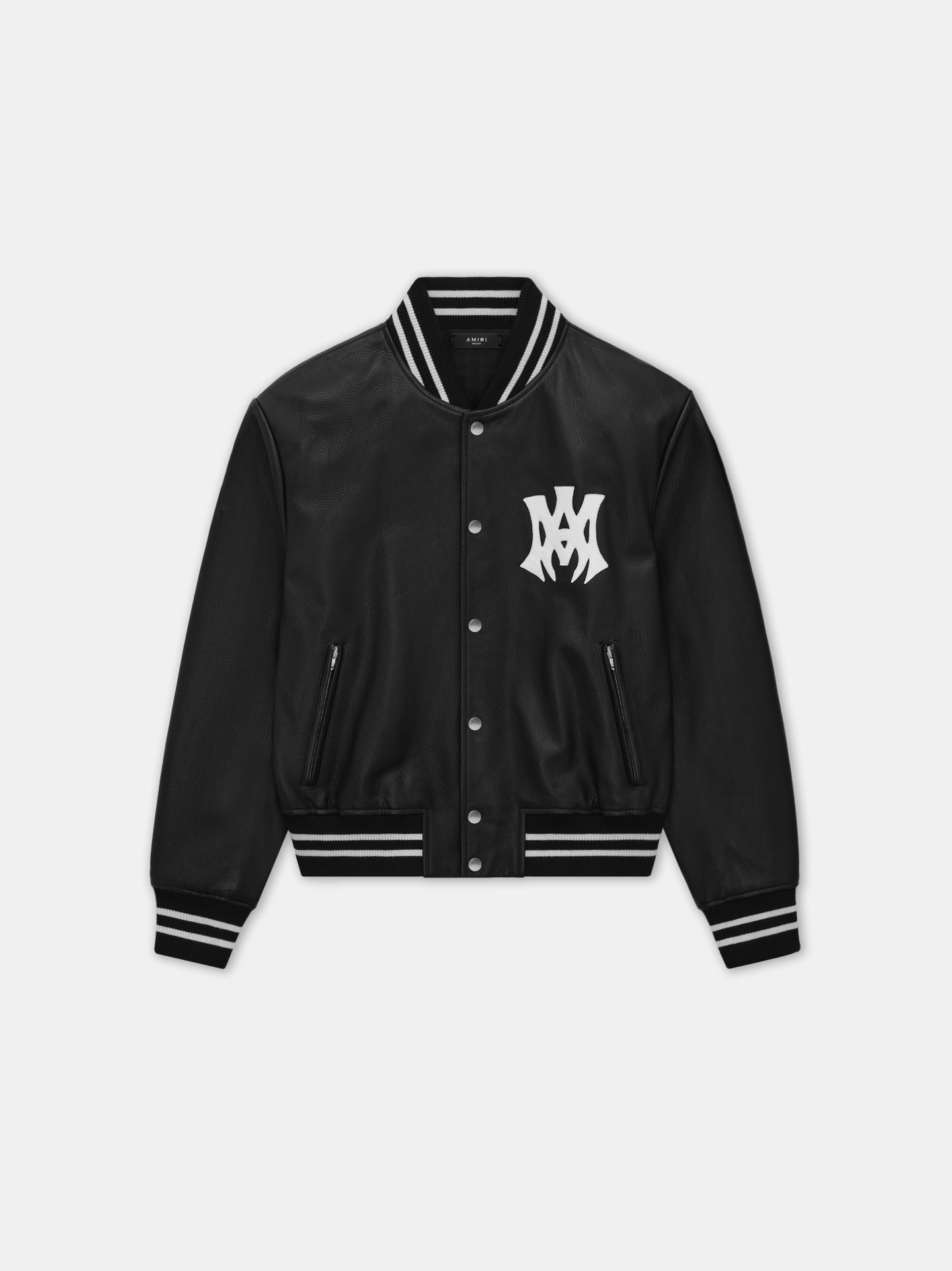 MA HOLLYWOOD LEATHER BOMBER - Black