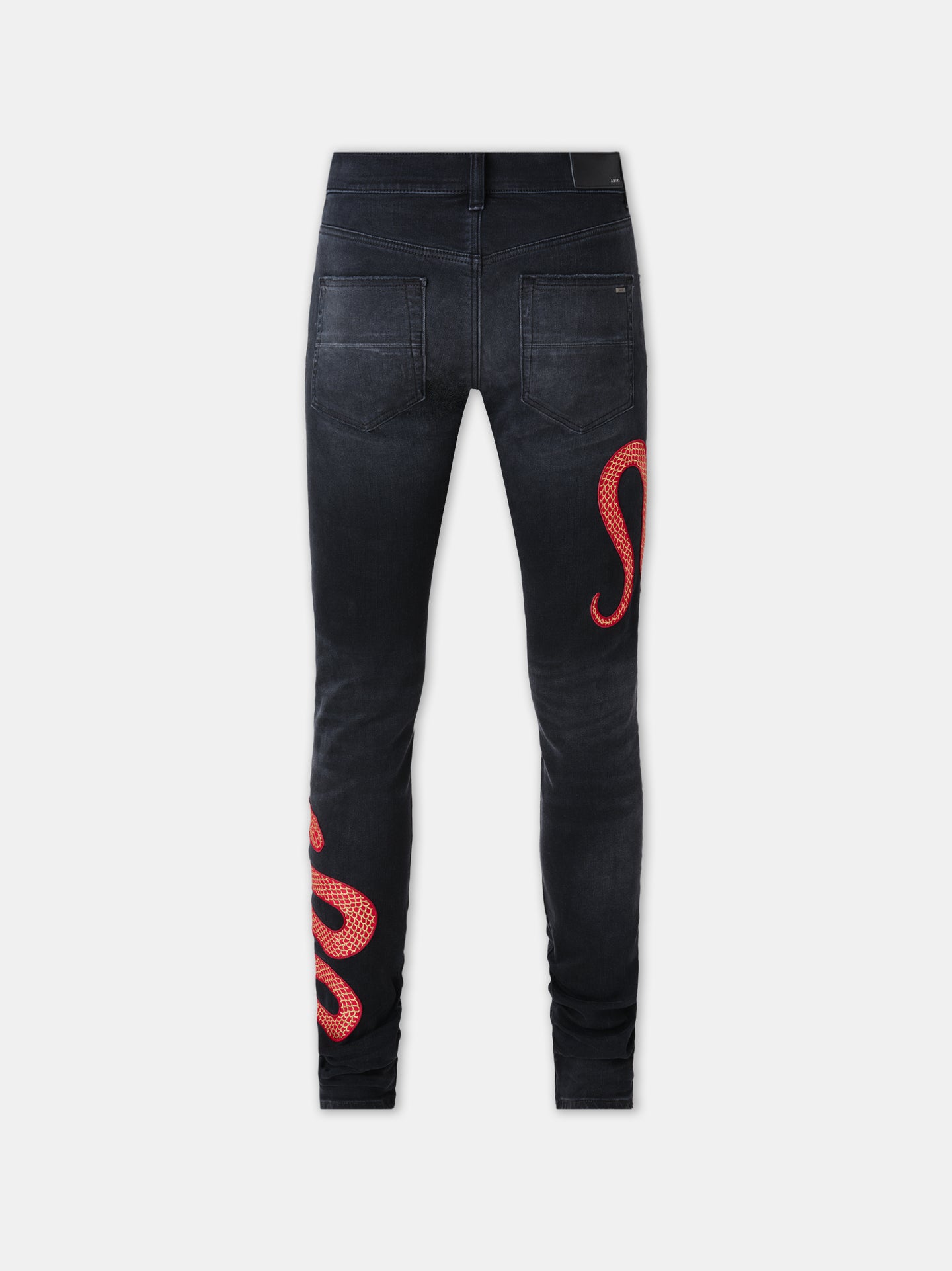 AMIRI SNAKE SKINNY JEAN - Vintage Black