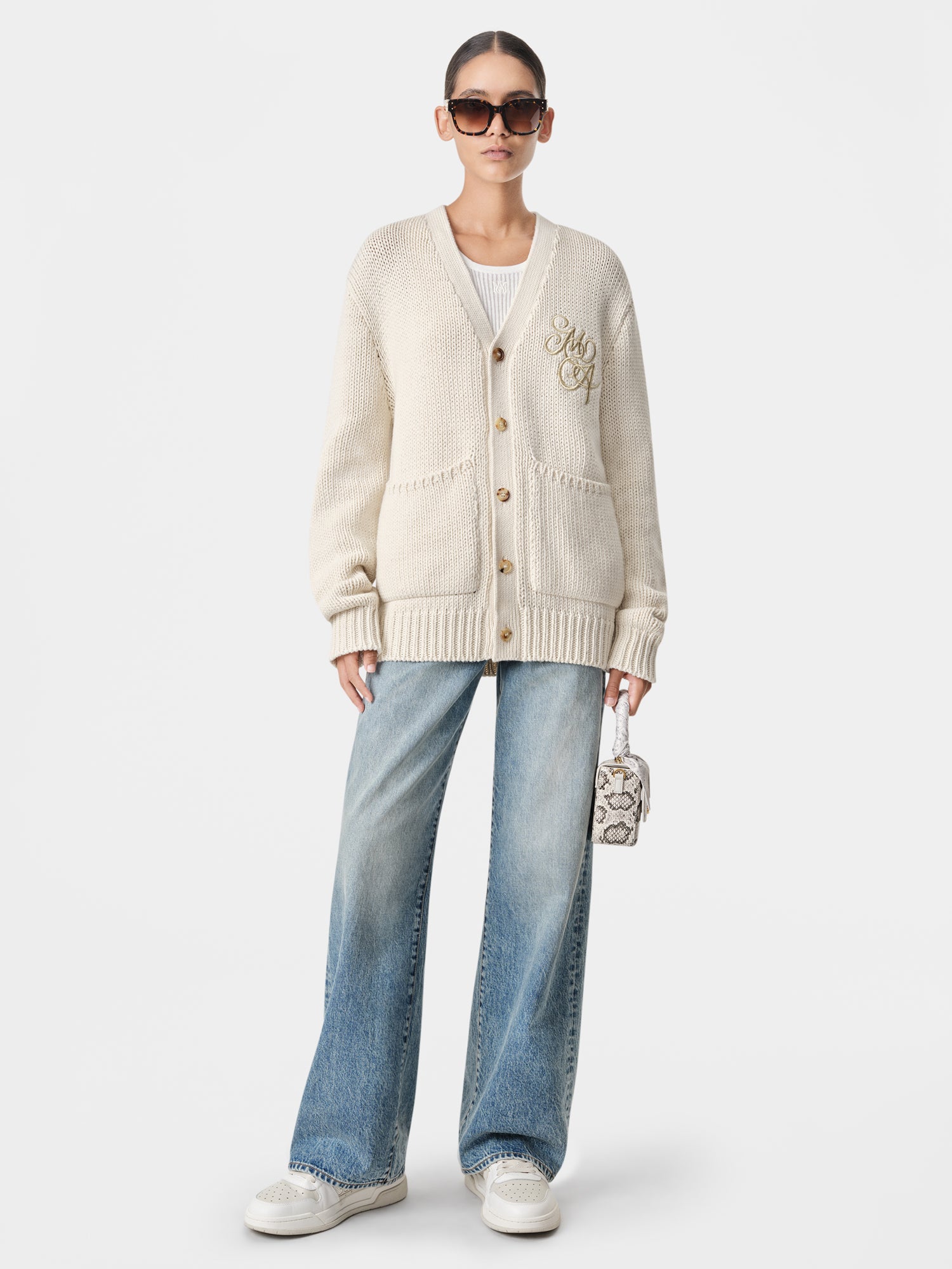 Product WOMEN - WOMEN'S MA SWIRL CARDIGAN - Alabaster featured image