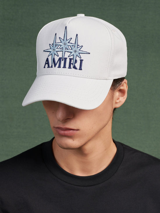 AMIRI STARBURST CANVAS HAT - Ivory