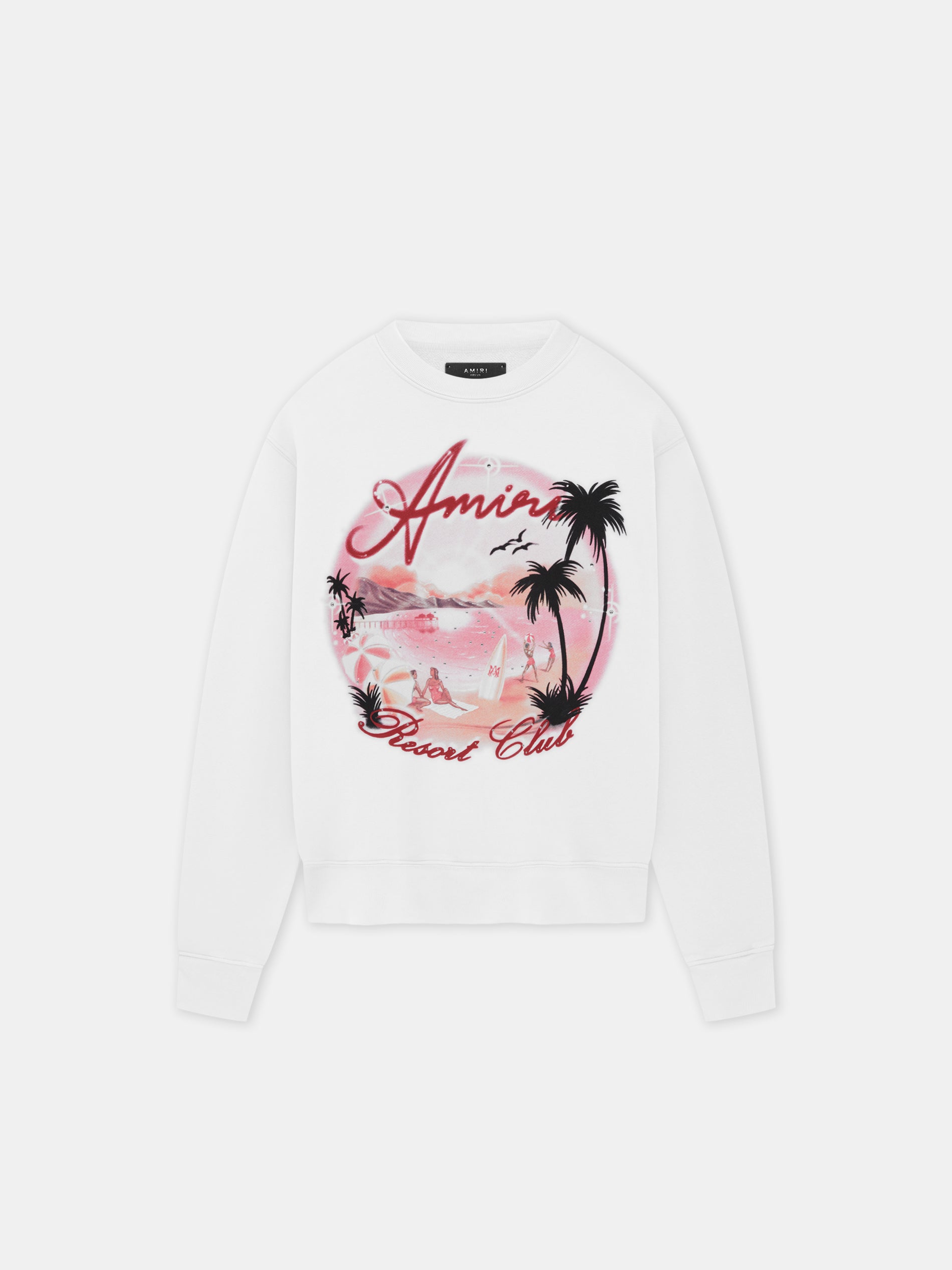 Product AMIRI PARADISE AIRBRUSH CREW - White featured image