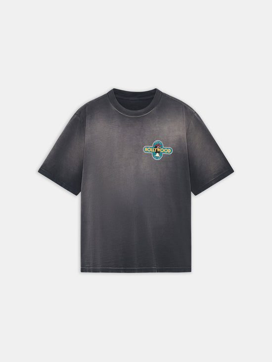 HOLLYWOOD WOLF TEE - BLACK - AMIRI