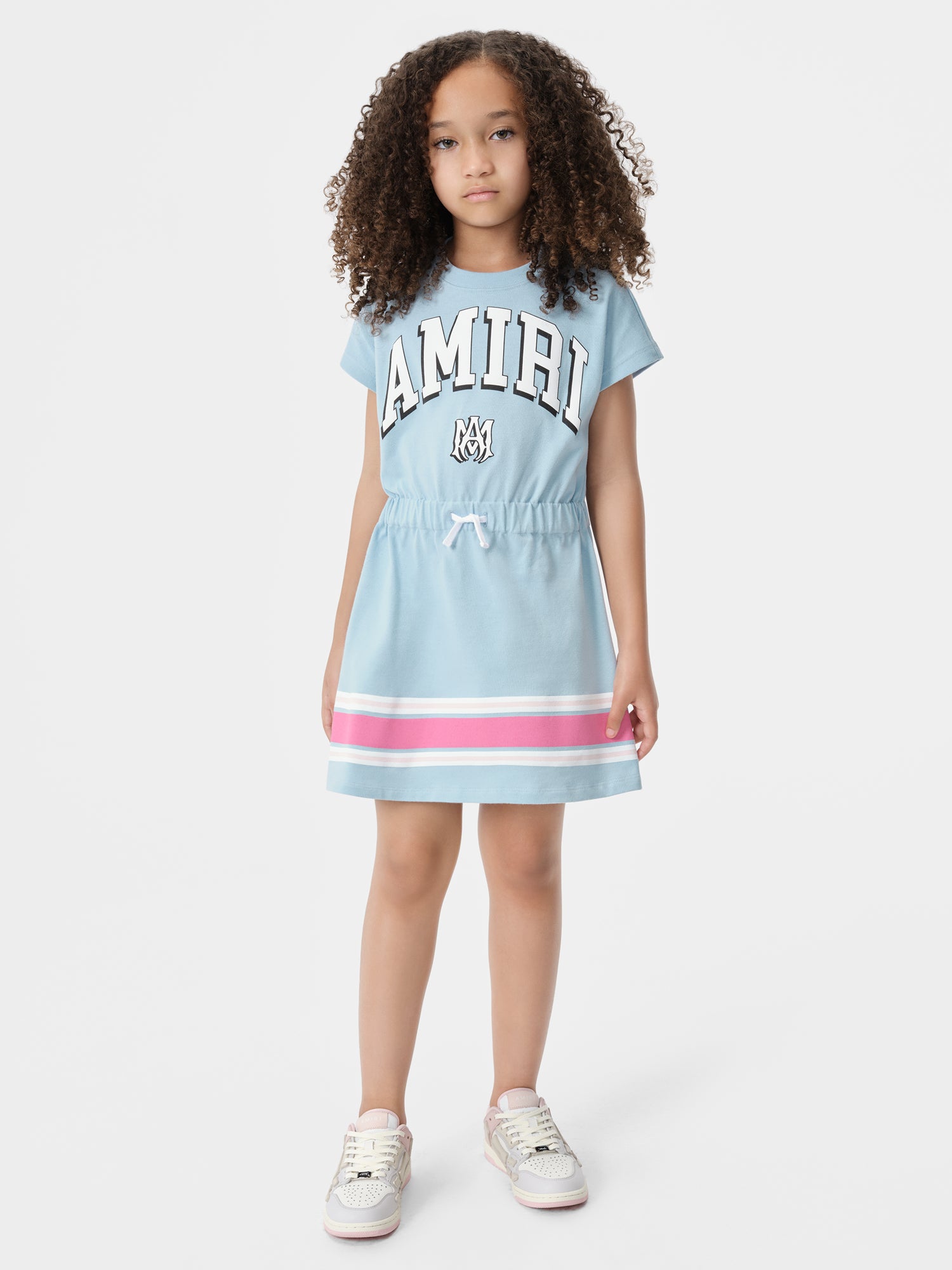Product KIDS - KIDS' AMIRI STRIPE T-SHIRT DRESS - Cerulean featured image