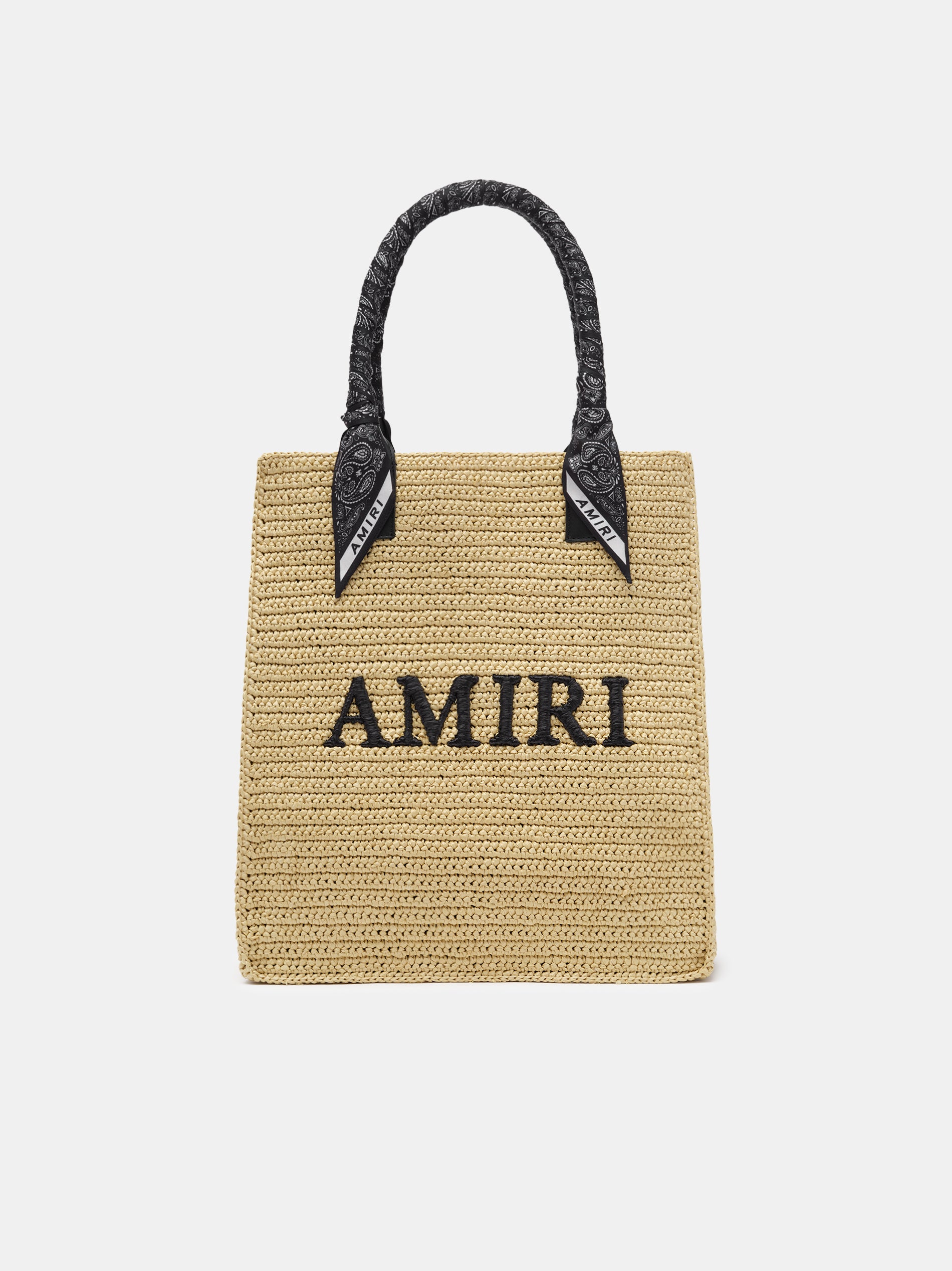 Product AMIRI RAFFIA TOTE - Black featured image