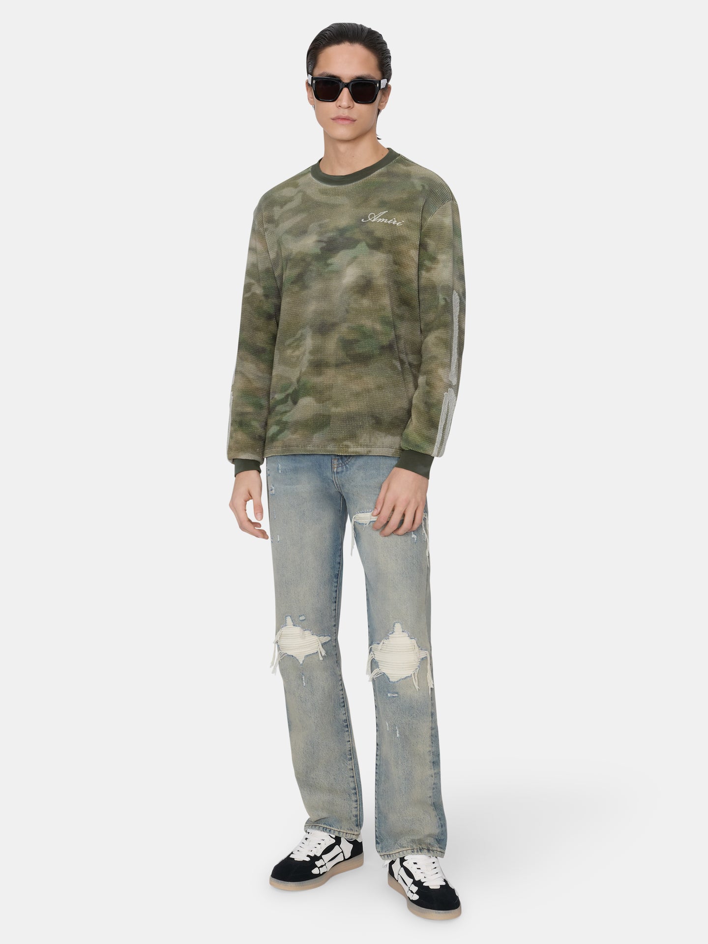 BONES LONG SLEEVE TEE - CAMO