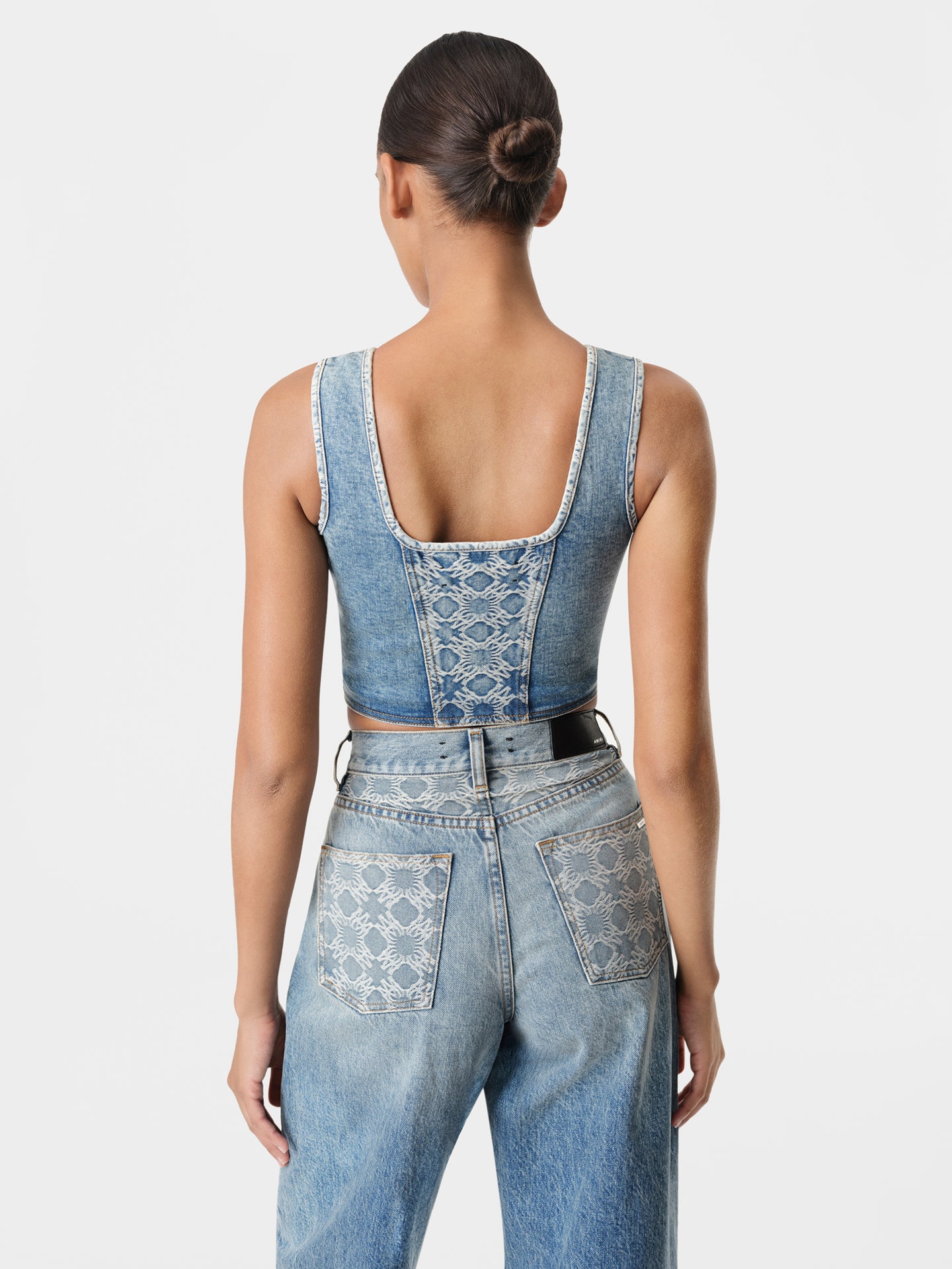 WOMEN - WOMEN'S MA QUAD CORSET TOP - Classic Mid Indigo