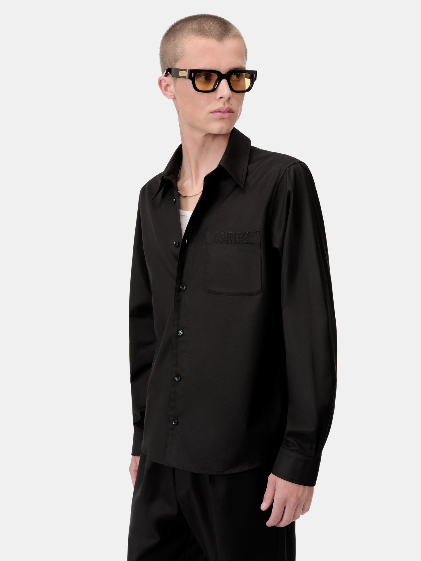 AMIRI LONG SLEEVE SHIRT - Black - AMIRI