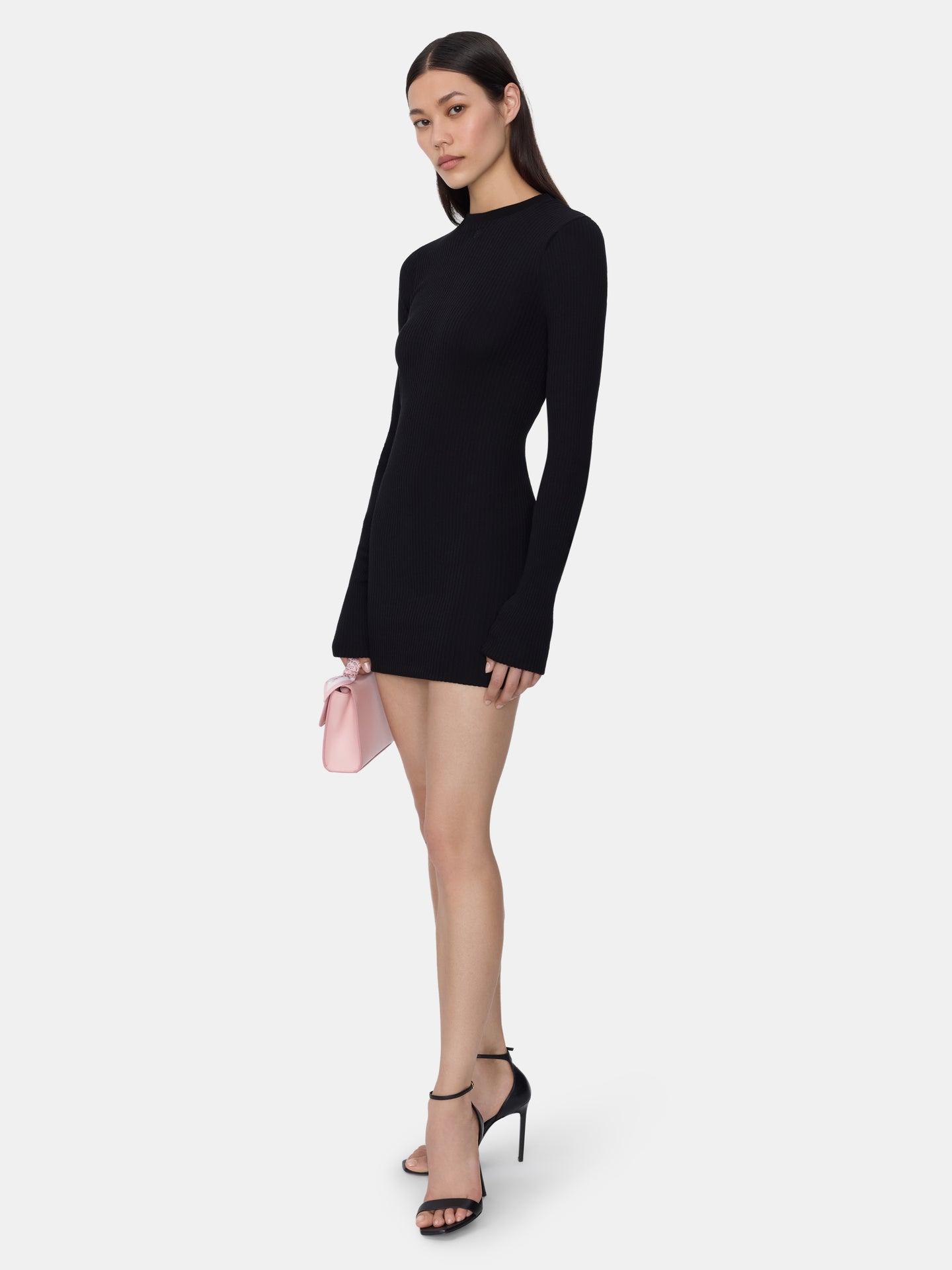 WOMEN - WOMEN'S MA LONG SLEEVE MINI DRESS - BLACK - AMIRI