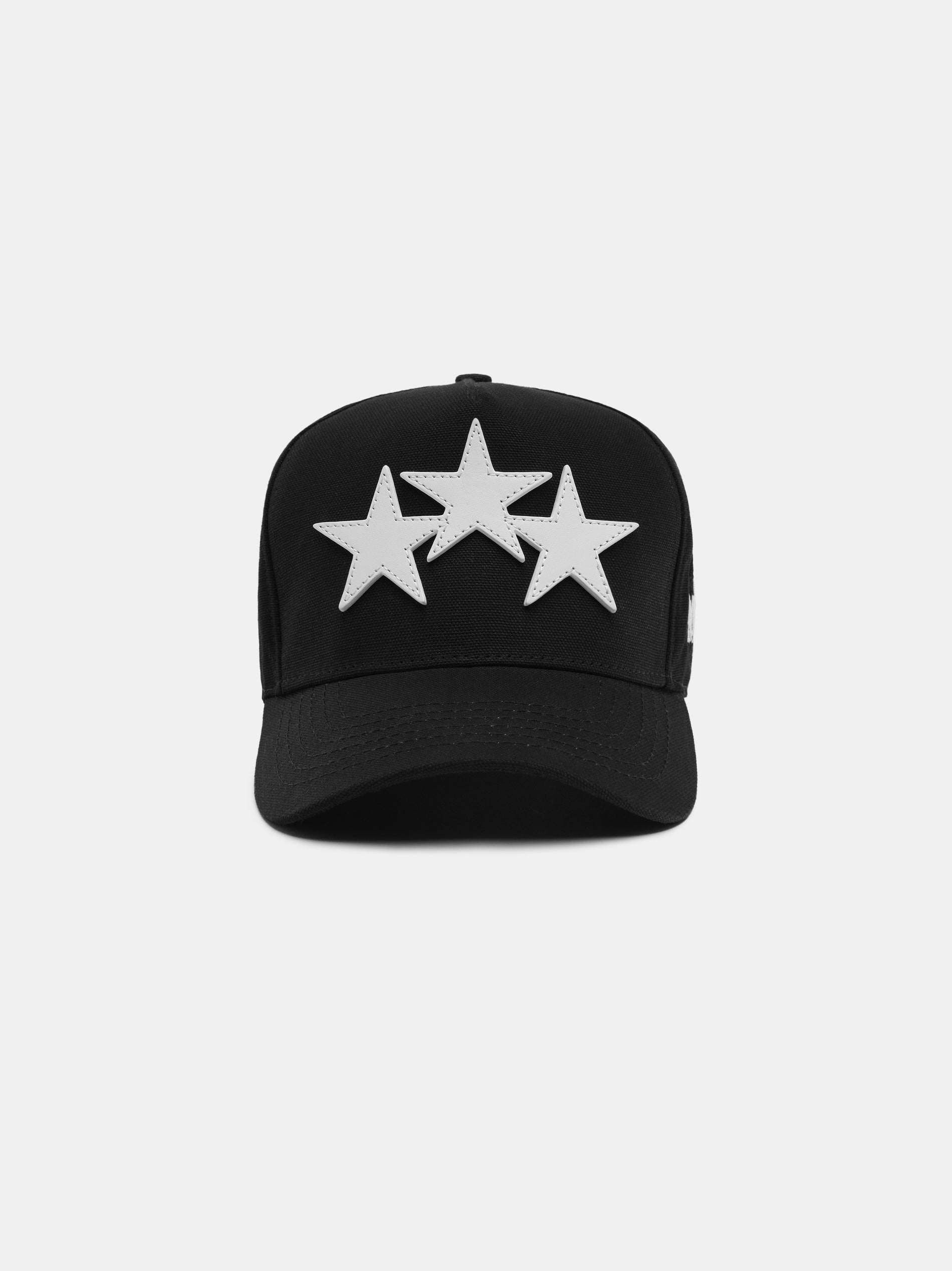 Product THREE STAR STAGGERED AMIRI FULL CANVAS HAT - Black White featured image