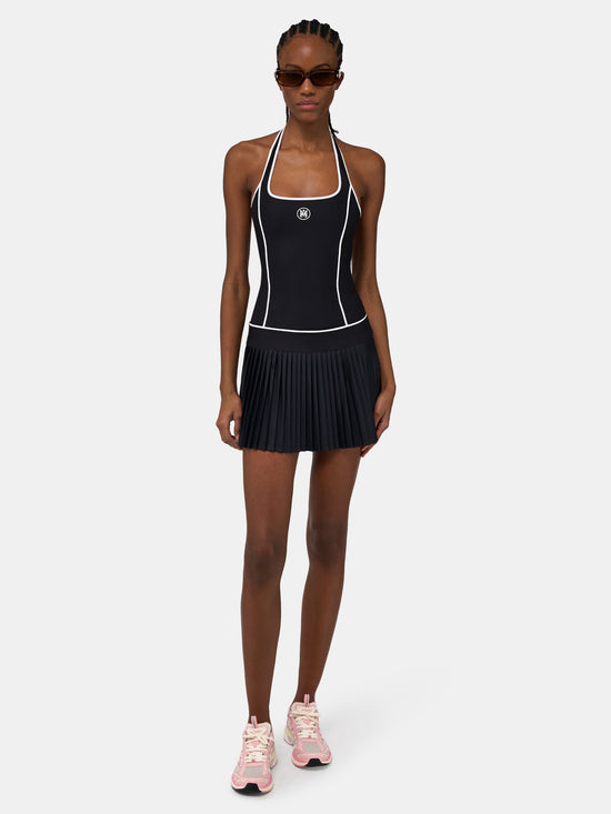WOMEN - WOMEN'S MA PLEATED MINI DRESS - Black - AMIRI