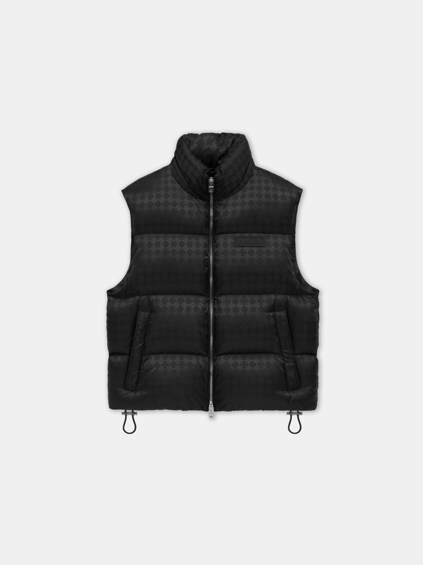 MA QUAD JACQUARD DOWN GILET - Black