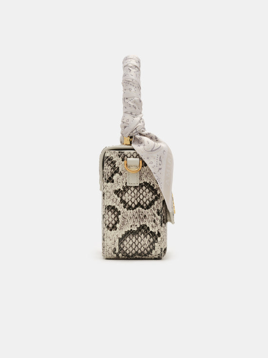 WOMEN - WOMEN'S SNAKE MICRO MA BAG - Alabaster