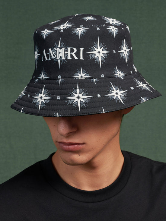 AMIRI STARBURST BUCKET HAT - Black