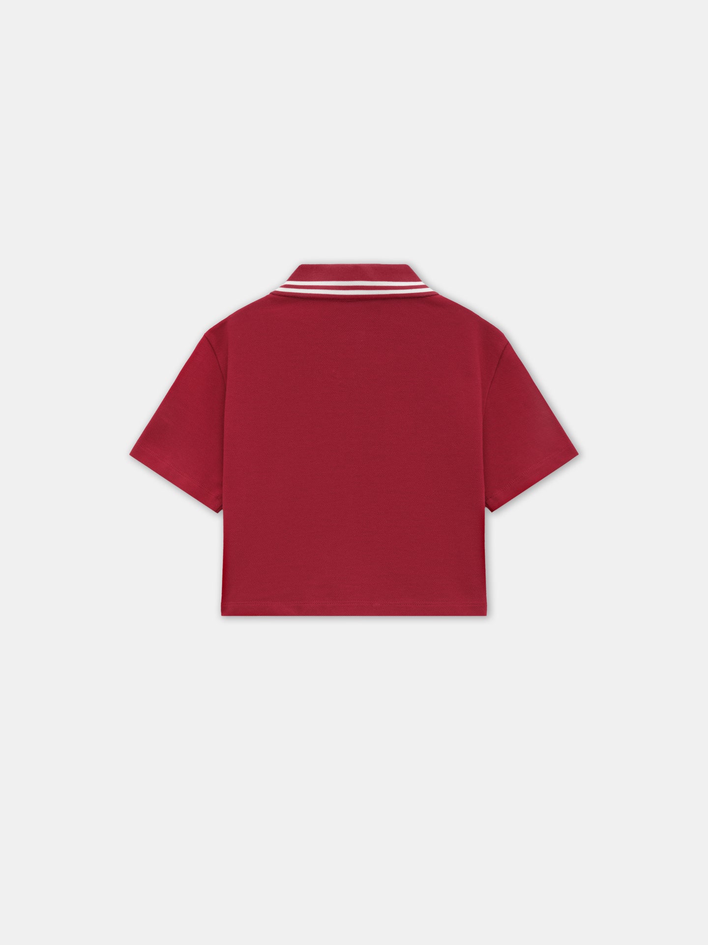 WOMEN - WOMEN'S MA QUAD CROPPED POLO - Deep Red