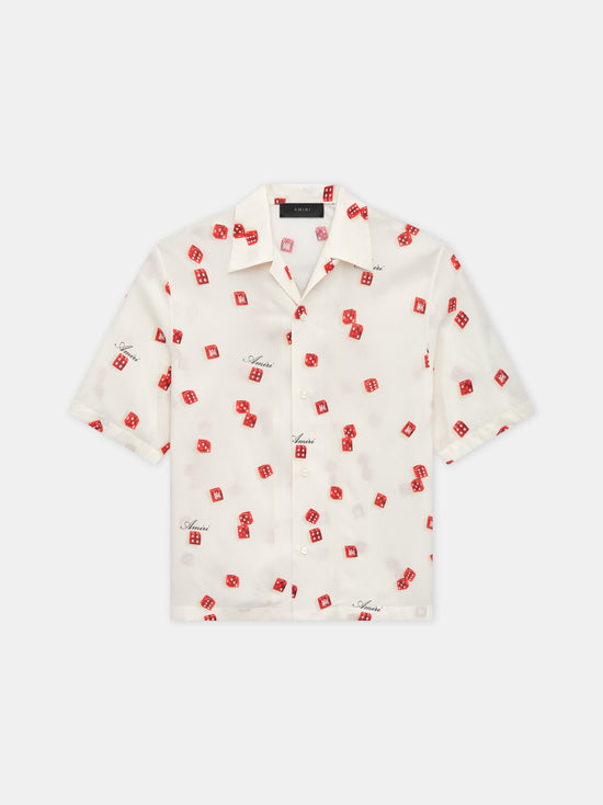 AMIRI DICE BOWLING SHIRT - Alabaster