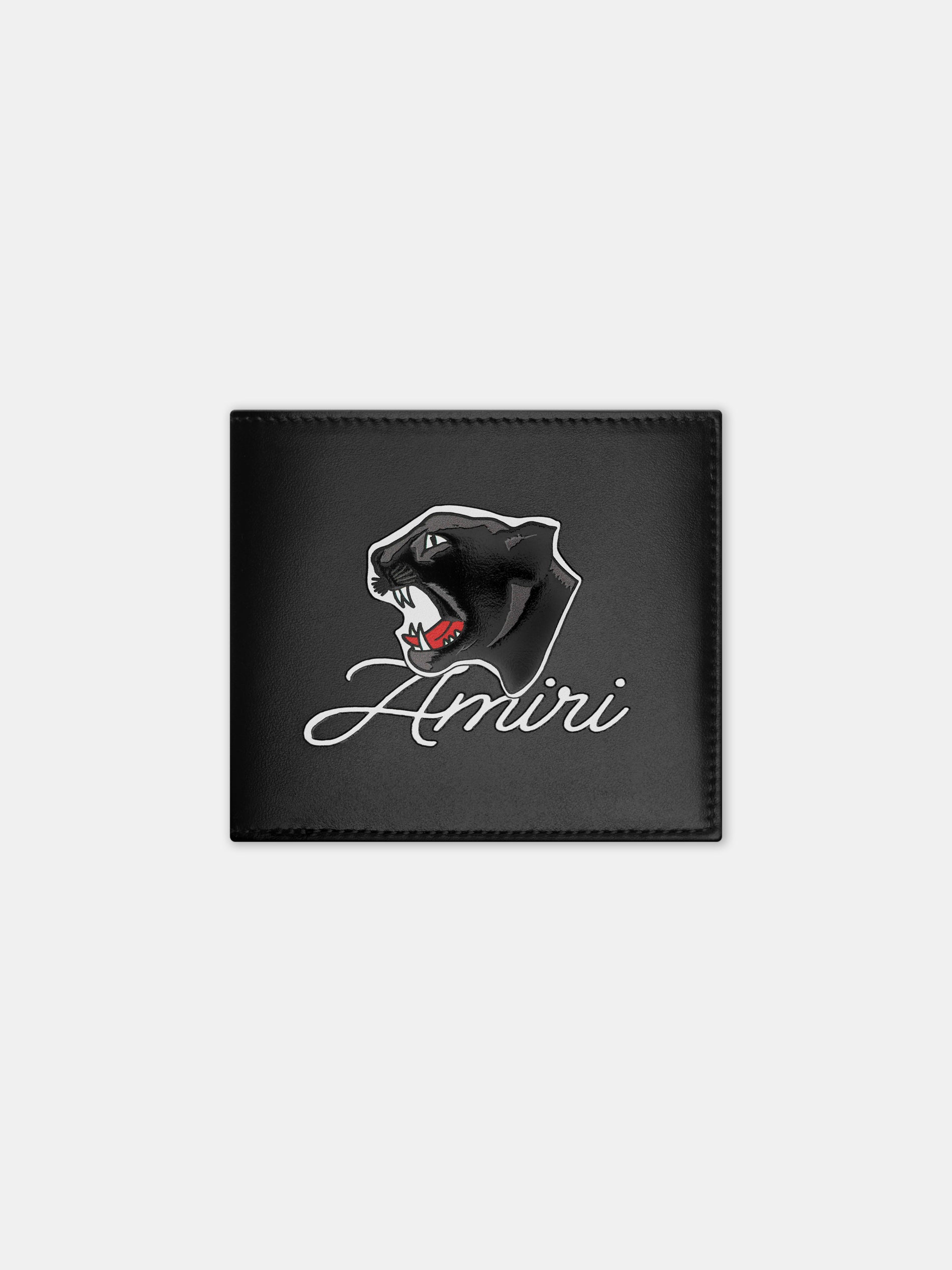 Product AMIRI PANTHER LEATHER BIFOLD - Black featured image