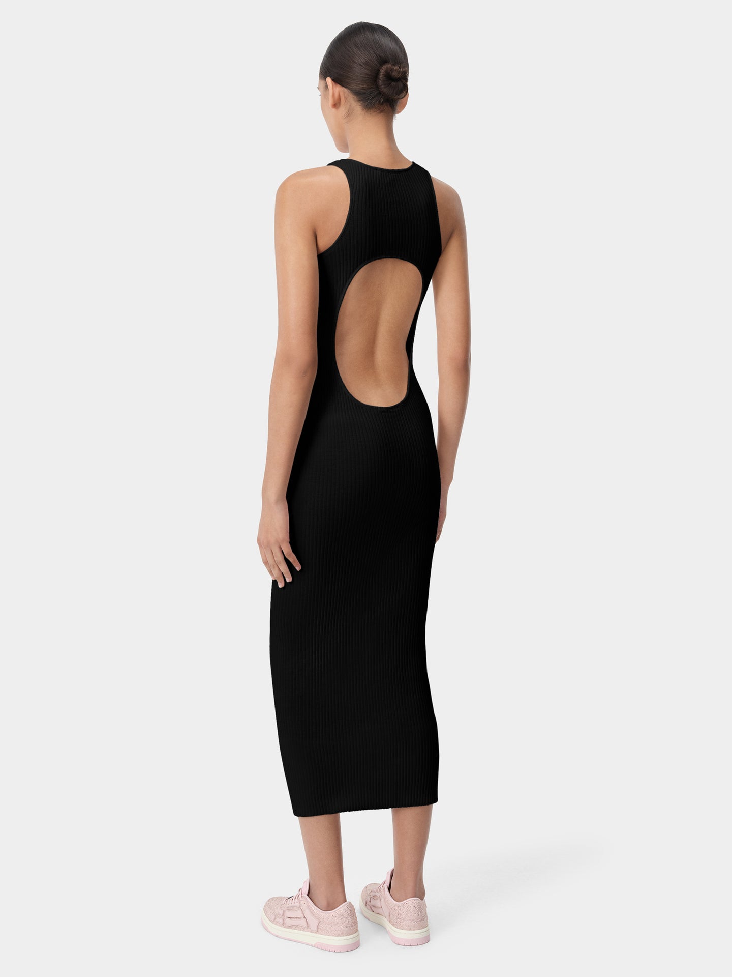 WOMEN - WOMEN'S AMIRI STACKED MAXI DRESS - Black