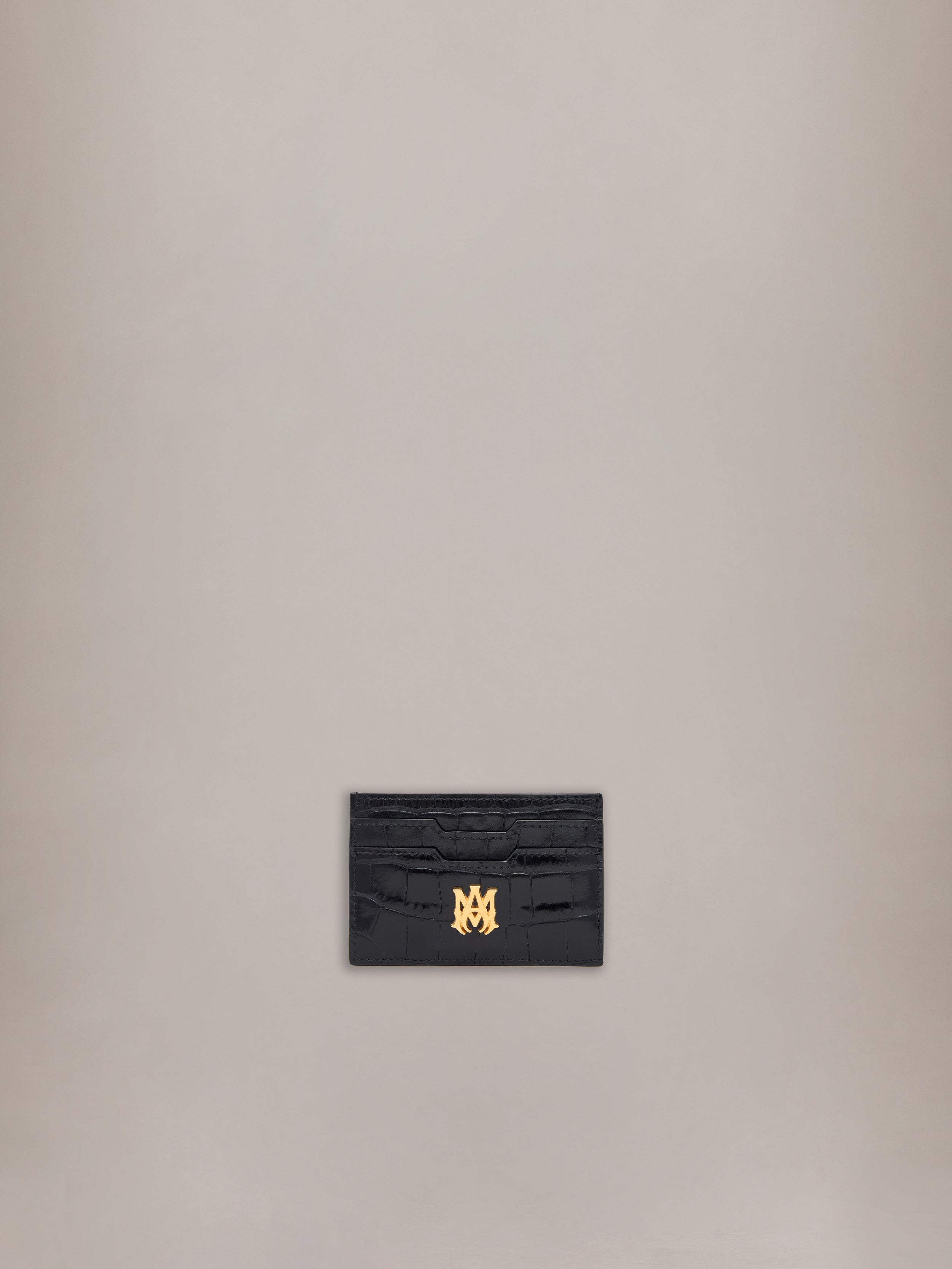 パ*カ様 AMIRI XL CROC EMBOSSED CARD HOLDER - BLACK – AMIRI